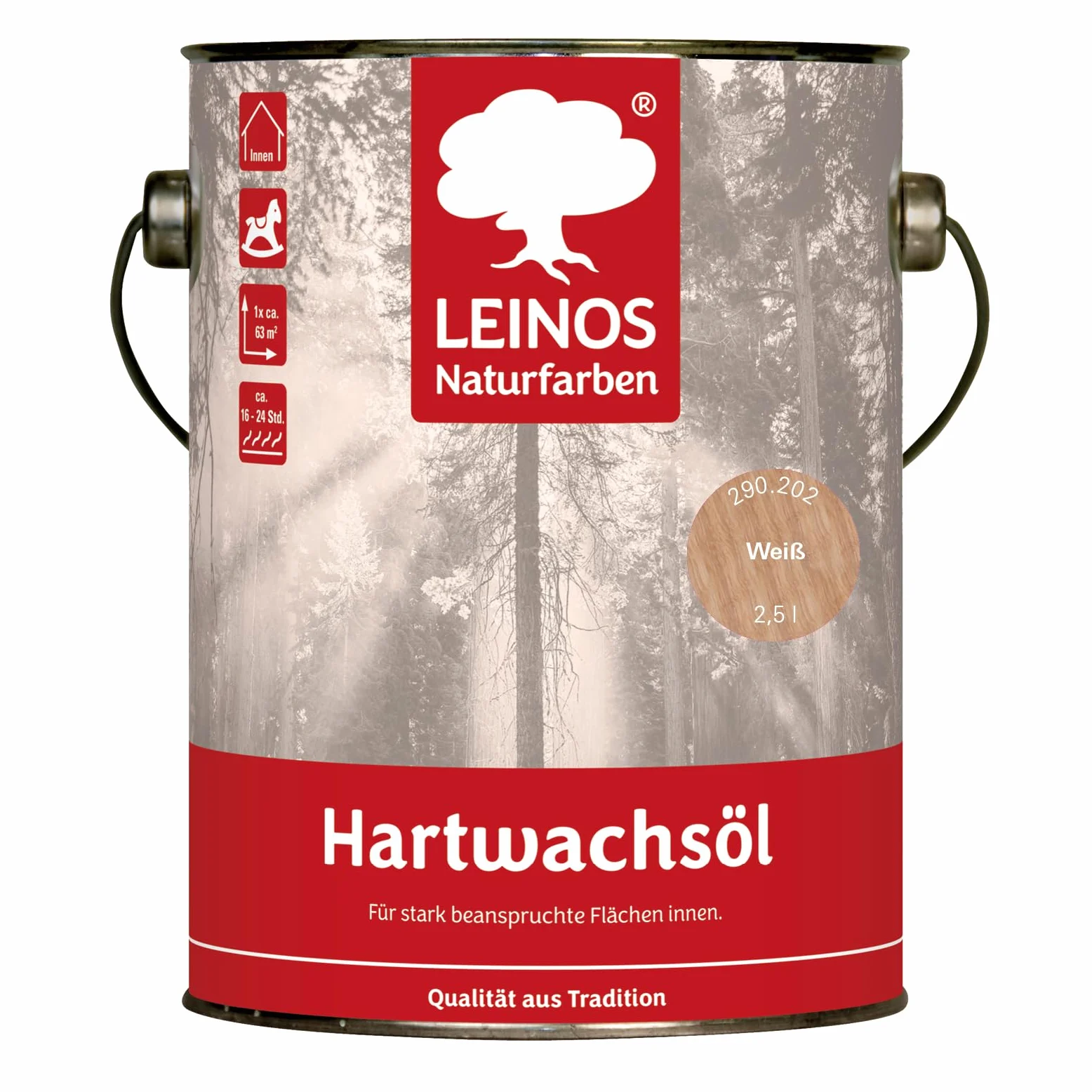 Leinos 295 twardy wosk olejek kolorowy