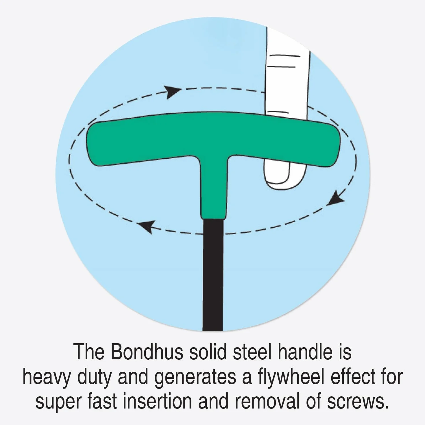 BONDHUS, BTX10 T-Handle BALLDRIVER HEX 3/81.3 cm-3/20.3 cm zestaw, 13138