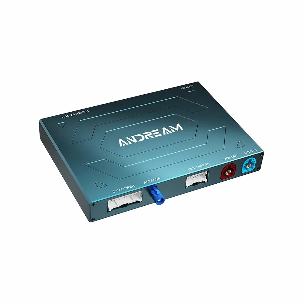 Andream Bezprzewodowy adapter interfejsu CarPlay Android Auto MMI kompatybilny z BMW CIC System Seria 1 2 3 4 5 7 X1 X3 X4 X5 X6 X7 Mini I3 Z4 I8