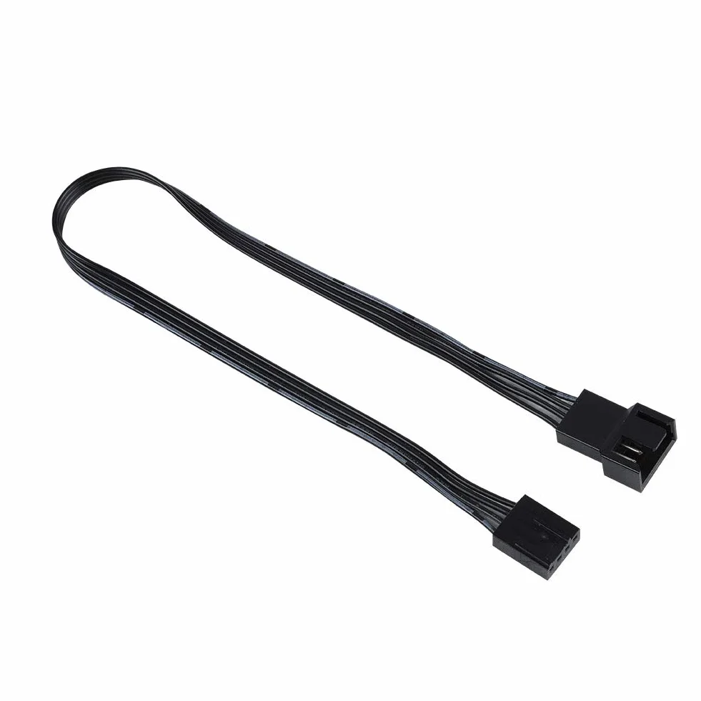Przedłużacze PWM 4PIN 4-pin do wentylatorów PC, gniazdo-wtyczka 4-pin i 3-pin, 5 sztuk