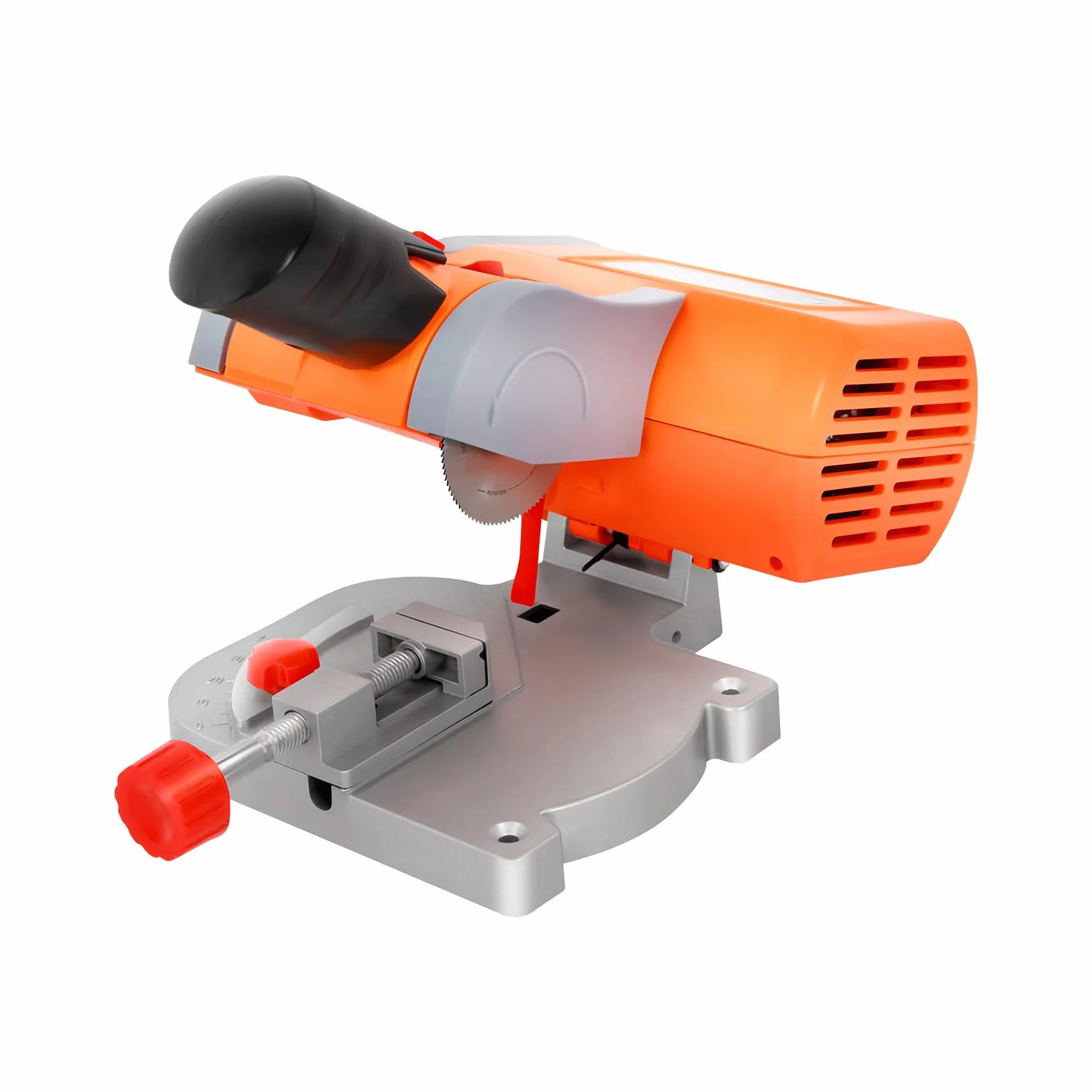 Mini piła ukośna 90 W, 7800 obr./min, regulowany kąt cięcia, piła stołowa z kluczem sześciokątnym i zaciskiem C, do cięcia drewna, tworzywa sztucznego, kamienia, metali nieżelaznych