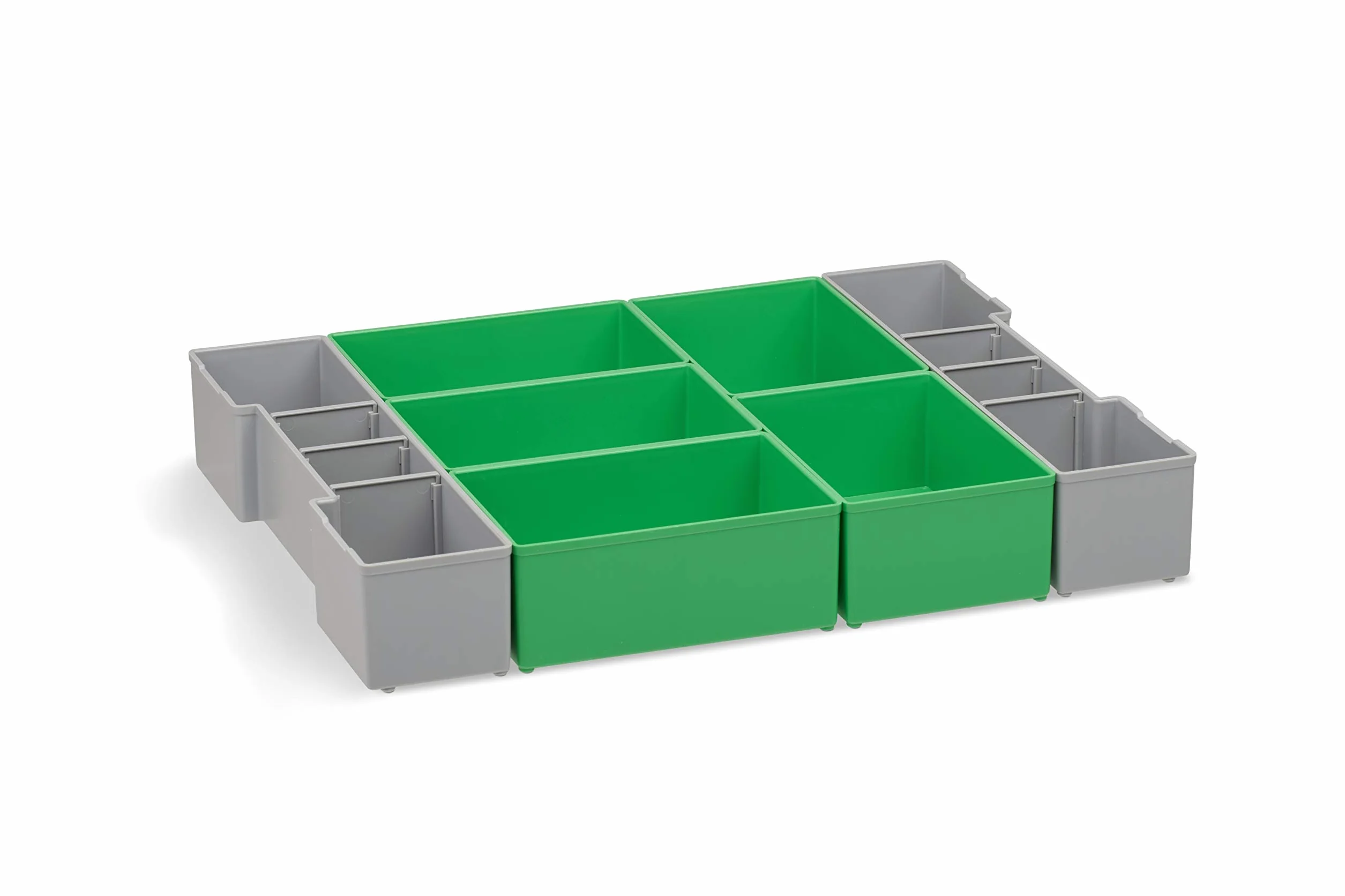 Sortimo Bosch L-BOXX 102 walizka narzędziowa z tworzywa sztucznego, czarna, pokrywka, z zestawem pudełek do sortowania D3 na małe części | idealny system przechowywania śrub