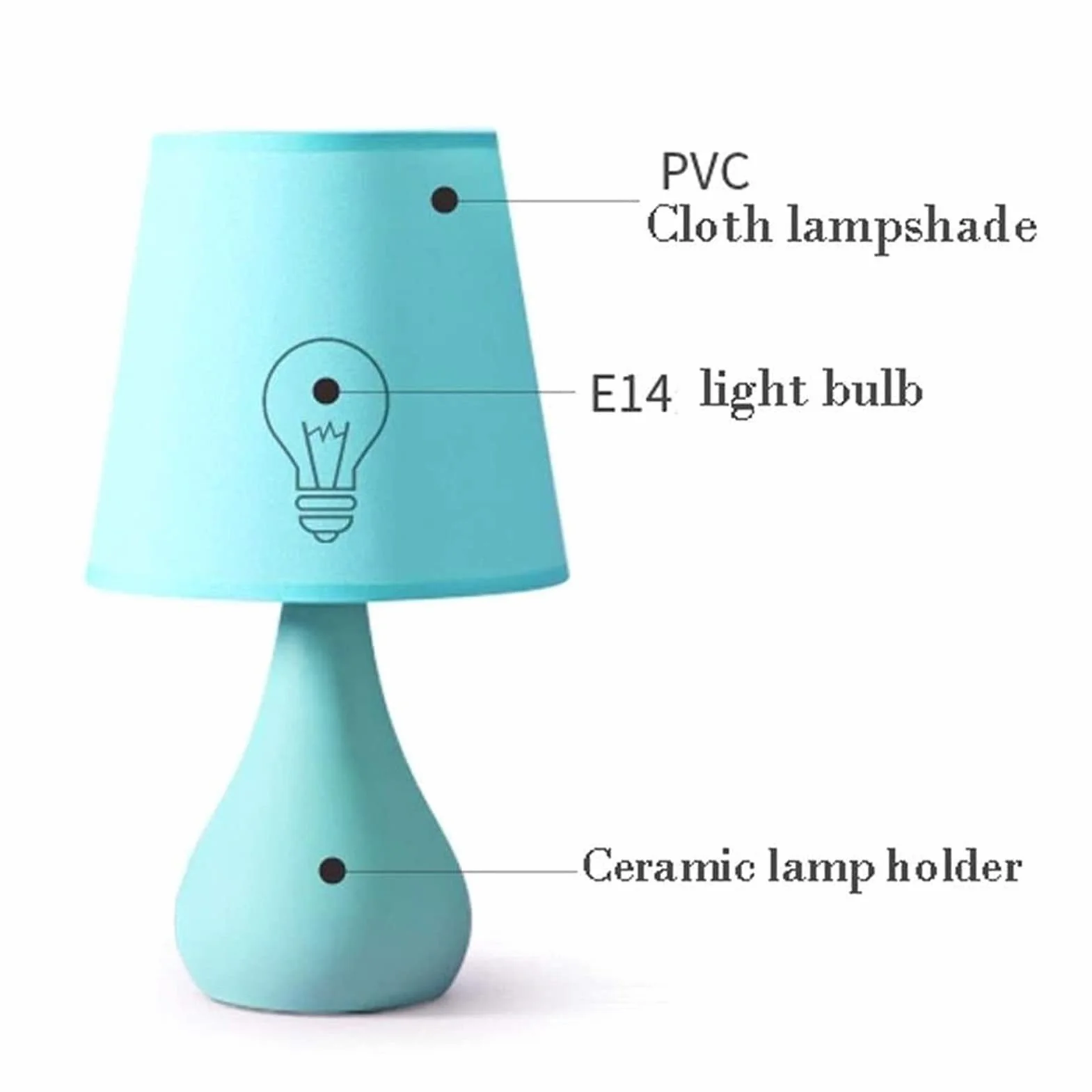 XANAYXWJ Stolik nocny Lampy biurkowe stołowa Przycisk LED Trzystopniowe przyciemnianie Lampy Abażur z tkaniny/okrągła podstawa do sypialni Lampy stołowe do salonu Lampki nocne