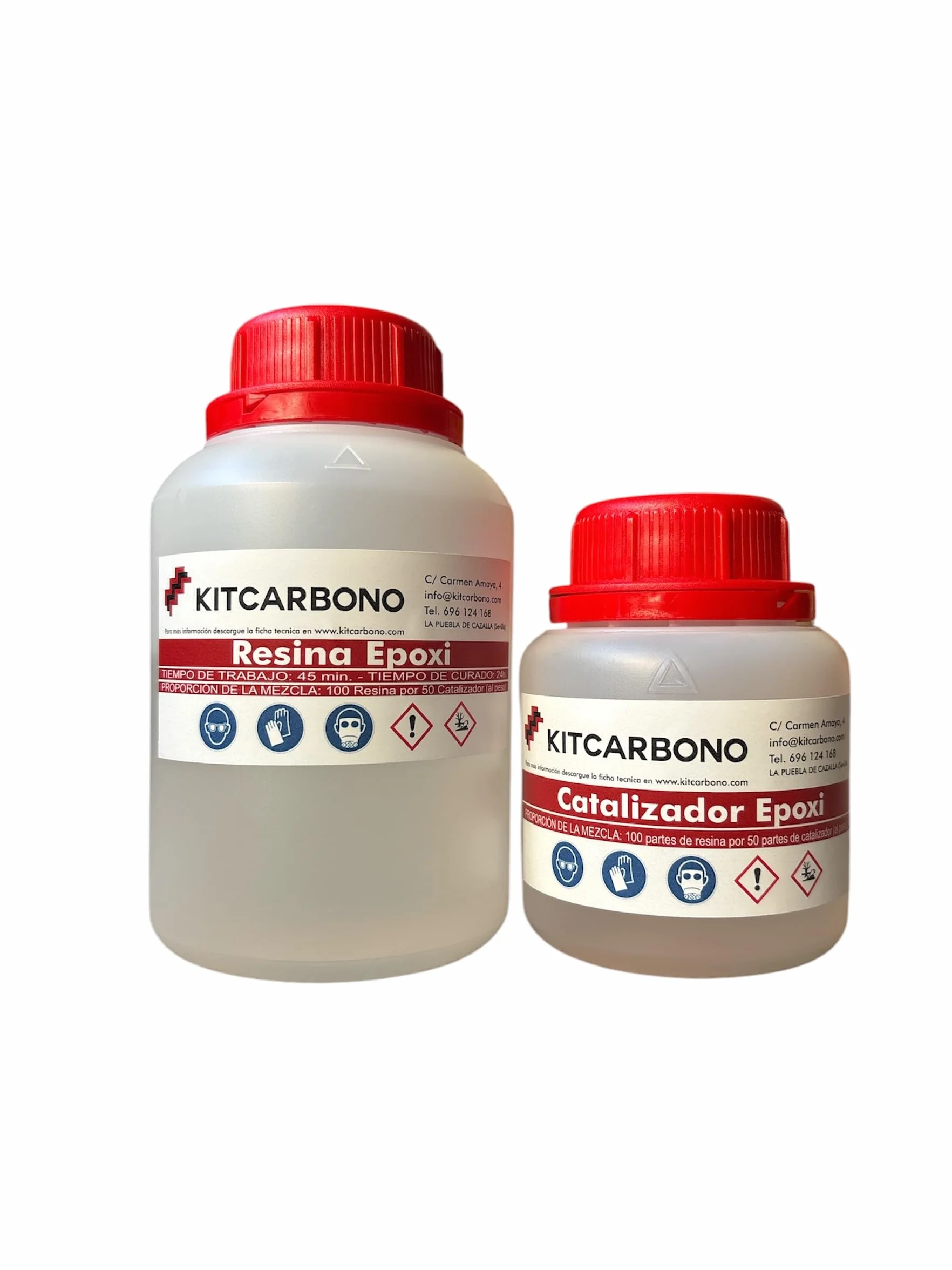 Kitcarbon 750 GR PROFESJONALNA PRZEZROCZYSTA żywica epoksydowa do majsterkowania, drewna, rzemiosła, biżuterii, grafiki, podłogi, modelowania, stołów, kreacji artystycznych, powłok ochronnych, włókna
