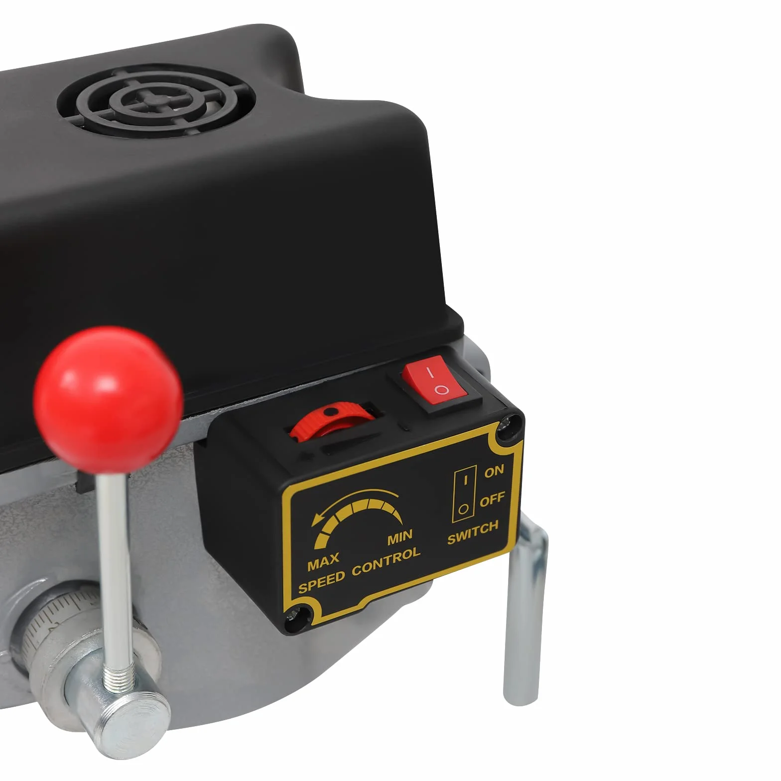 Wiertarka stołowa 340 W, mini wiertarka kolumnowa | uchwyt wiertarski 1-10 mm | średnica otworu 0,6 mm - 6,5 mm | 3-stopniowa regulacja prędkości obrotowej do drewna, metalu i tworzywa sztucznego