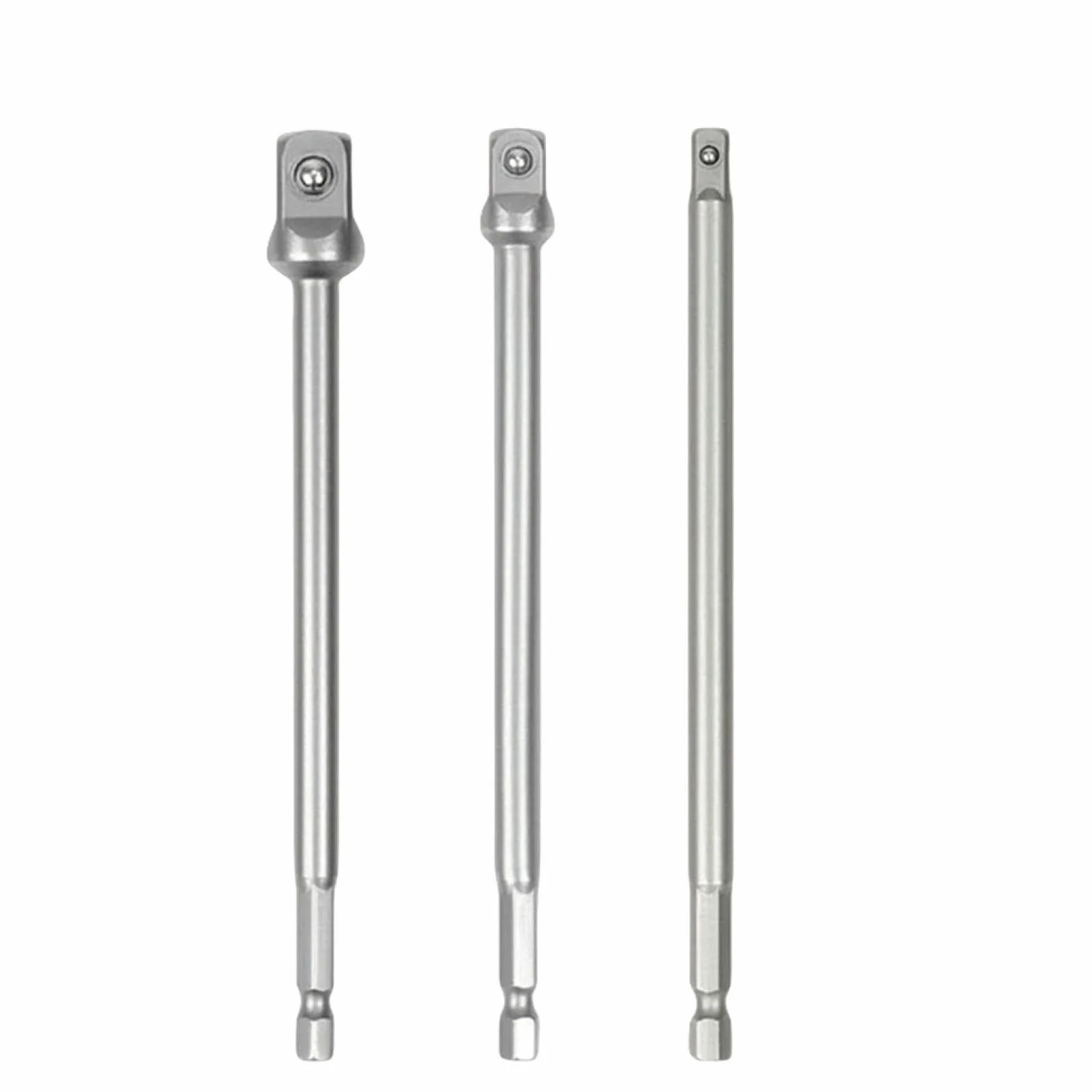 1/4-calowy adapter nasadki sześciokątnej do wiertarki udarowej na klucz kwadratowy, konwerter bitów, zestaw przedłużaczy do łączenia (adapter nasadki 150 mm)