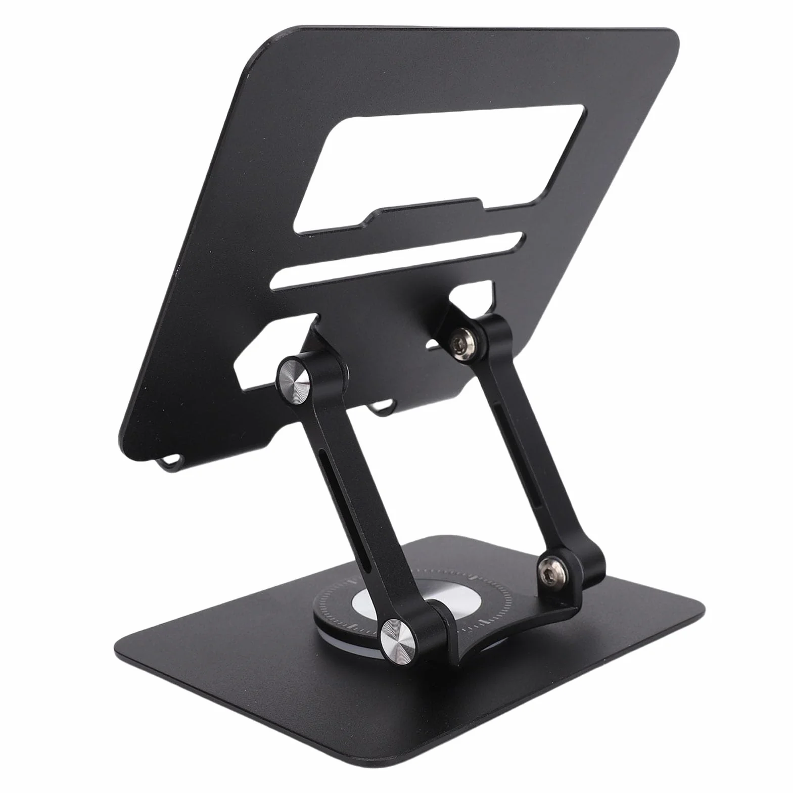 Fockety Podstawka pod tablet składana regulowana aluminiowa z obrotową podstawą 360° i wentylacją