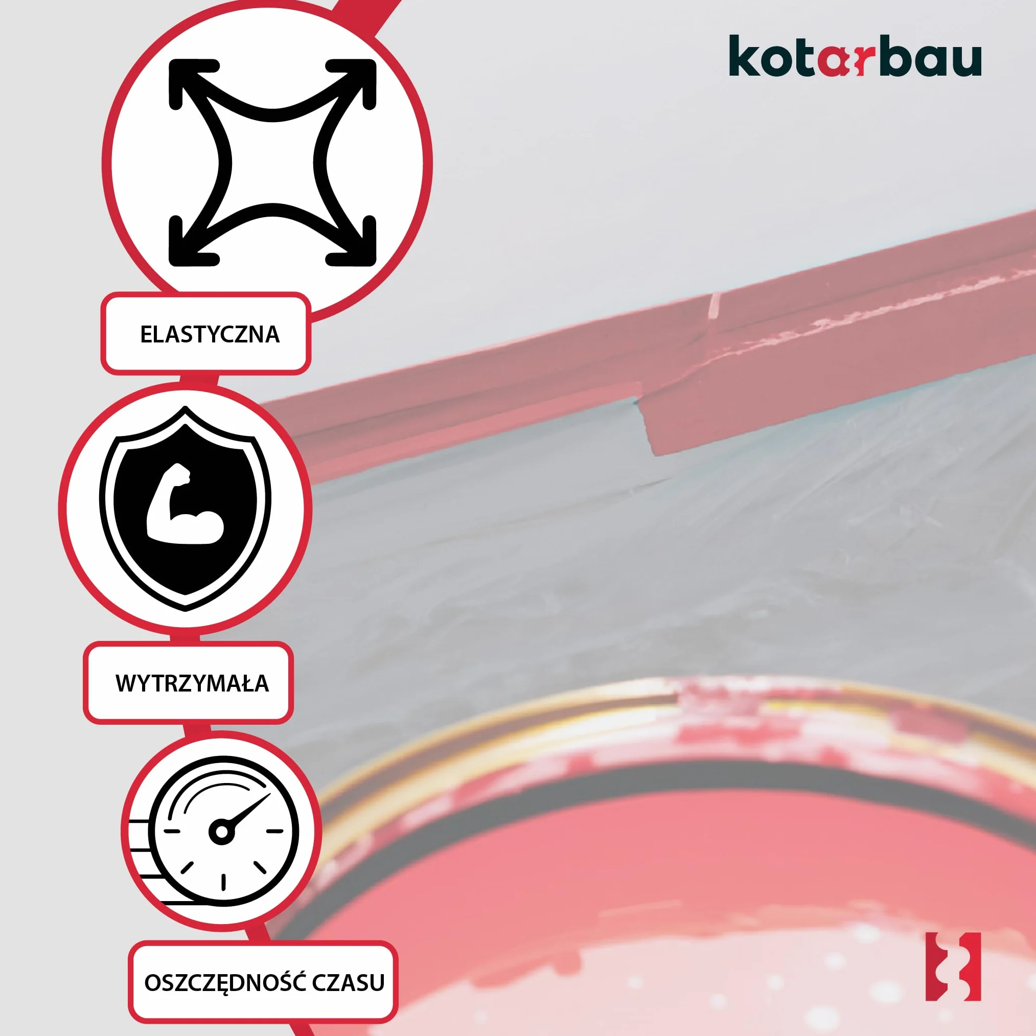 KOTARBAU® Zestaw 10 szt. Folia Malarska - 4 x 5 m - Folia Ochronna Budowlana - Gruba - Mocna - Szara