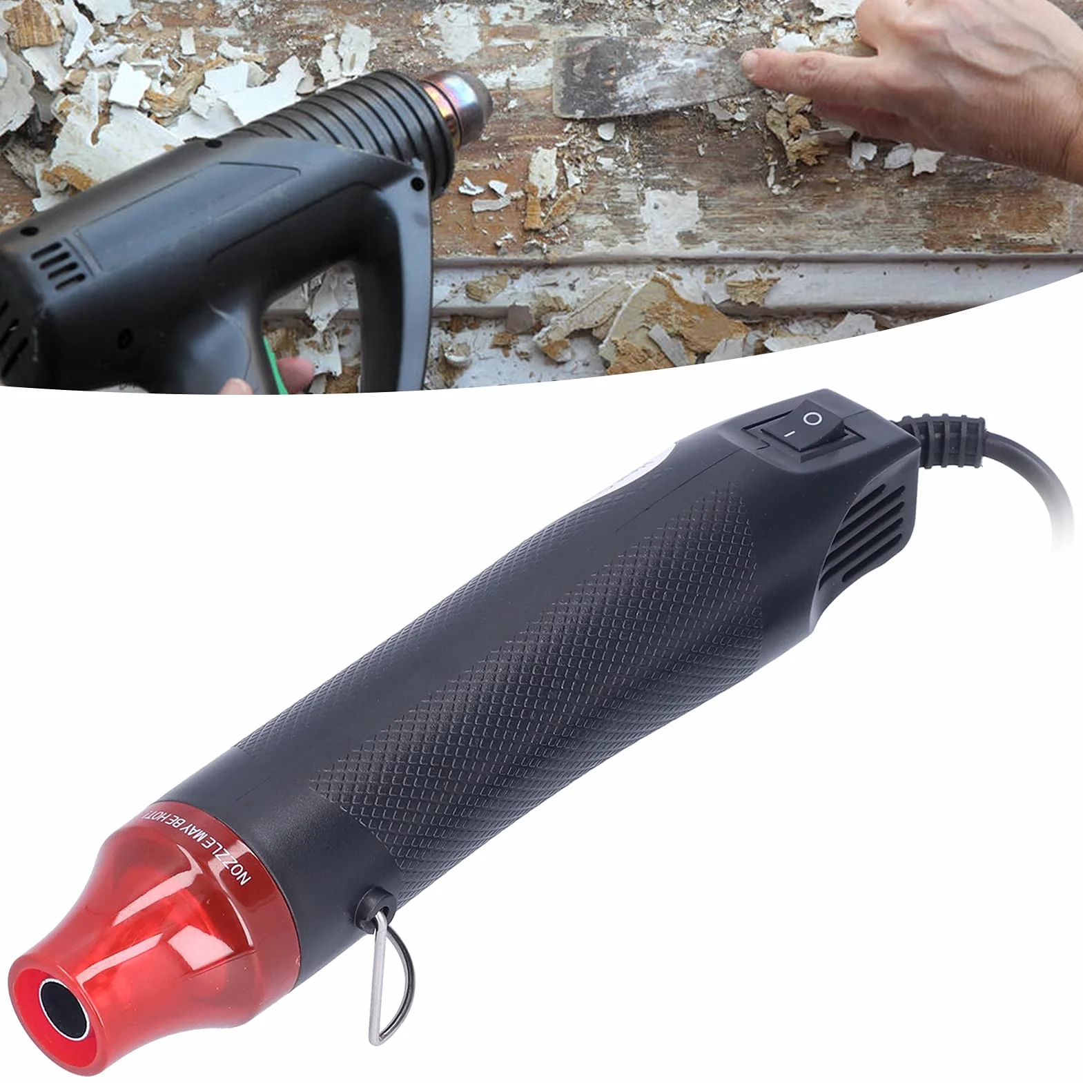 Mini Opalarka Przenośna, Wydajna Ręczna Opalarka do Majsterkowania Opalarka 390 ℉ (Wtyczka UE 230 V)