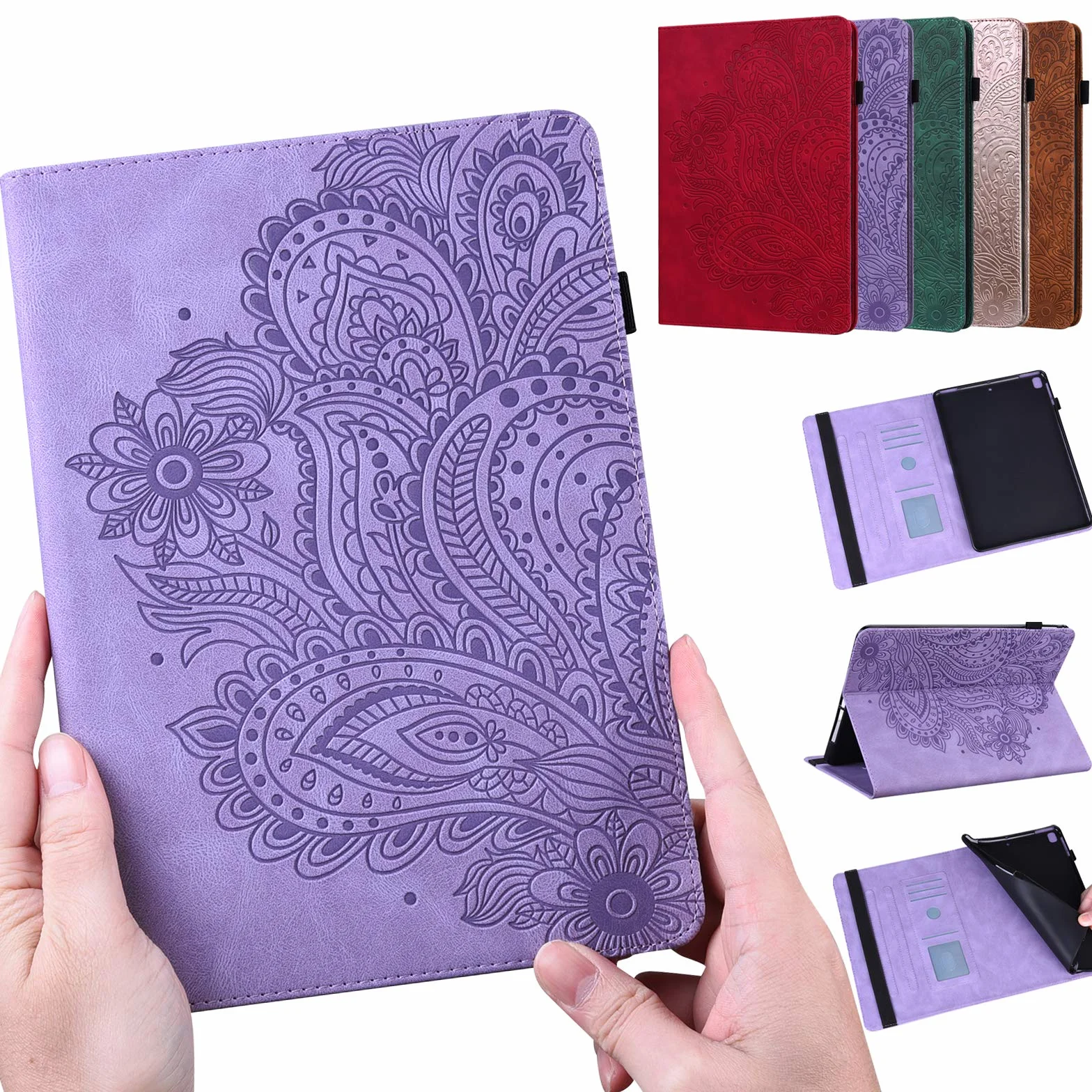 Etui do Honor Pad 8 2022, etui ochronne z rysikiem i uchwytem na długopis - ultra cienkie etui z klapką ze skóry PU do Honor Pad 8 2022 etui (fioletowe)