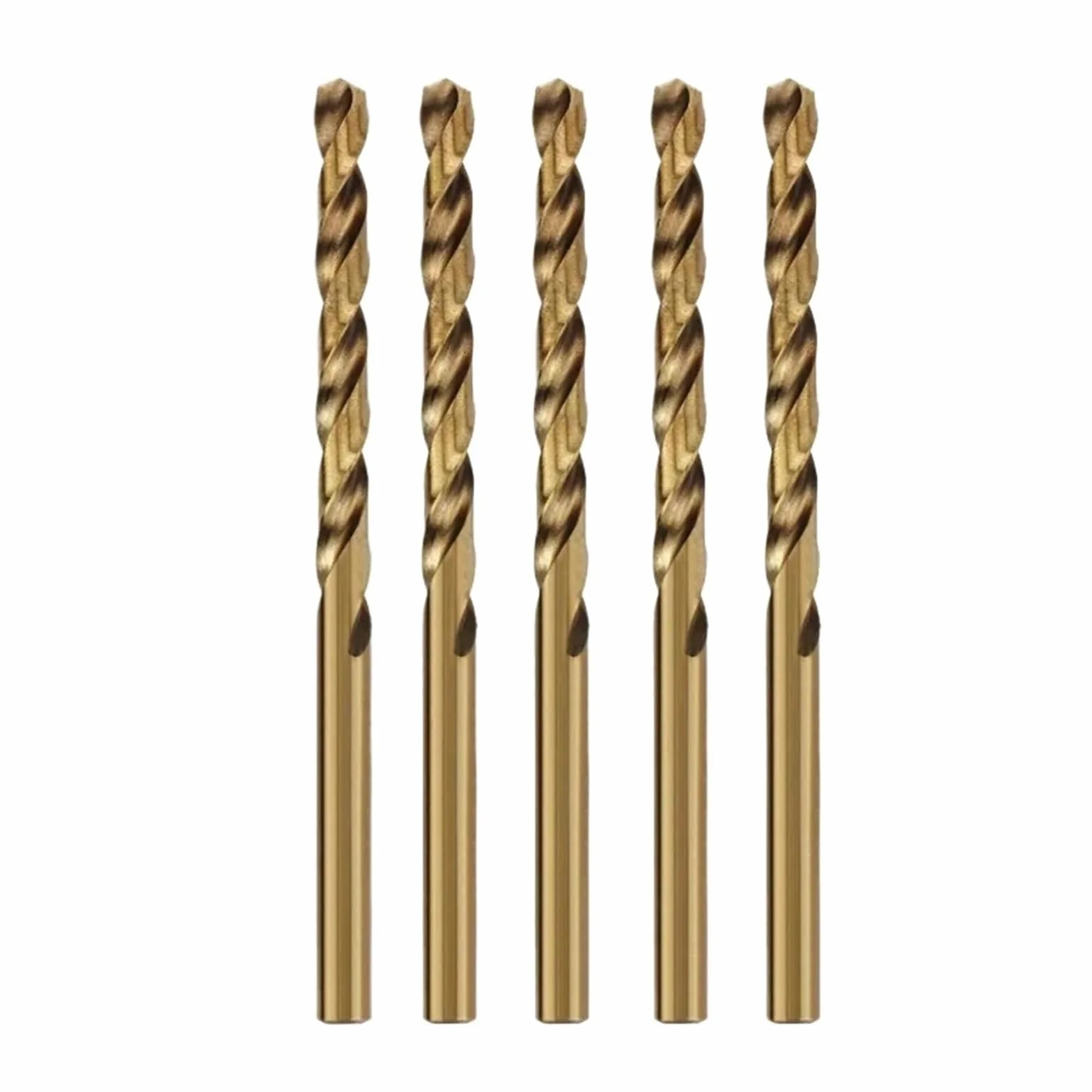Zestaw 5 wierteł spiralnych HSS M35 z kobaltem do metalu i stali nierdzewnej, akcesoria do narzędzi wiertniczych ze stali szybkotnącej(6.0mm)