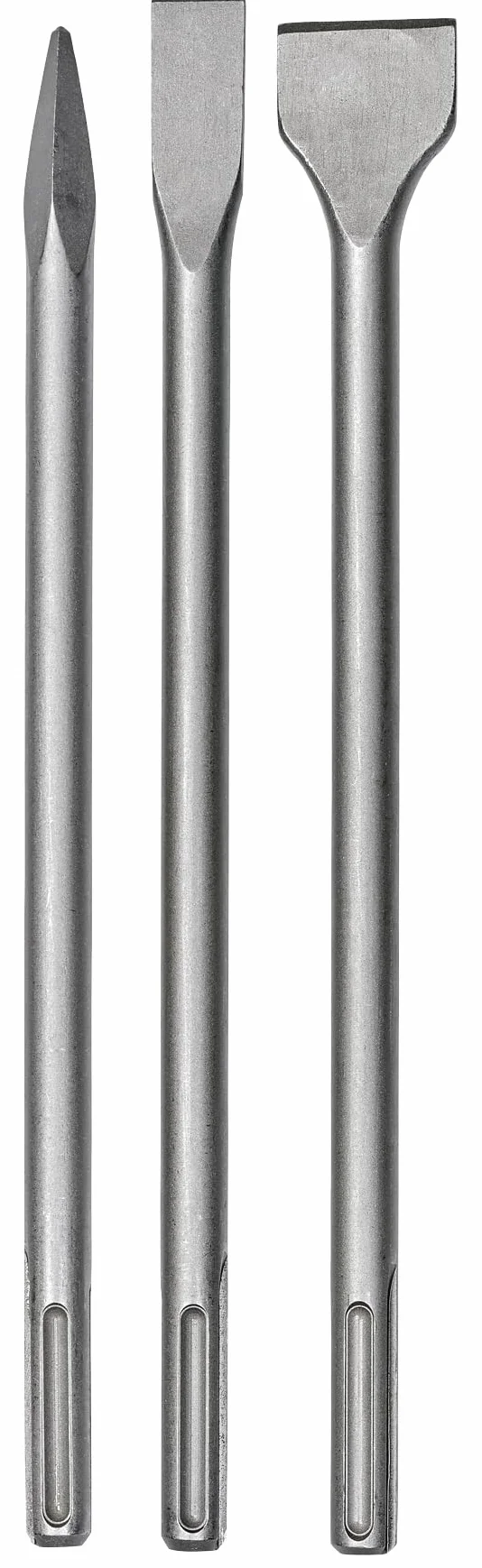 Oryginalny 3-częściowy zestaw dłut Einhell (akcesoria do młota rozbiórkowego, stal, długość 400 mm, trzpień SDS-Max, do różnych młotów wiertniczych i wyburzeniowych, w zestawie 2 x dłuta płaskie)