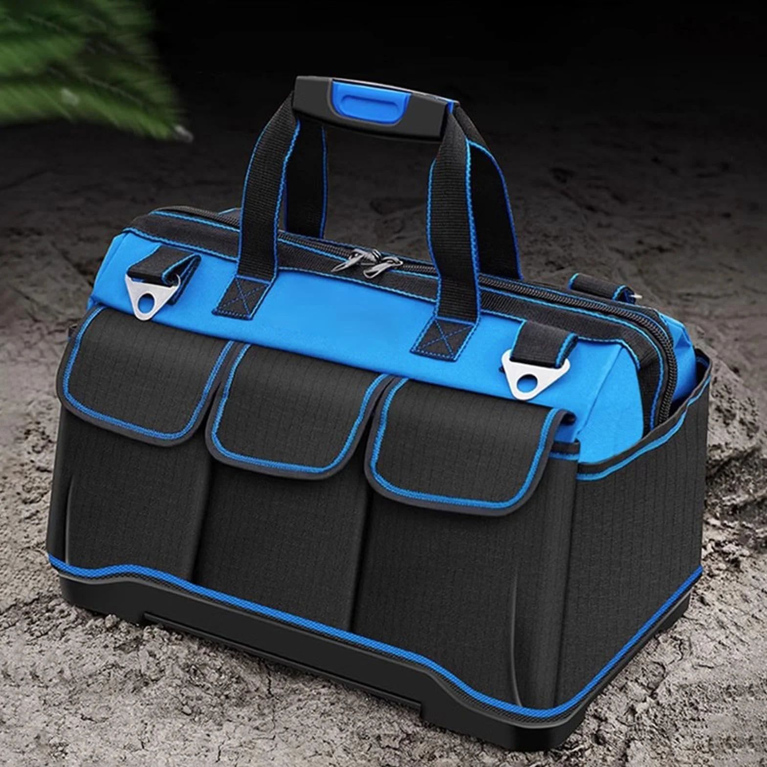 Torba Narzędziowa Organizer Męski Wielokieszeniowy Z Ergonomicznym Uchwytem | Torba Narzędziowa Typu Tote Ze Sztywnym Dnem Do Naprawy Aut, Na Budowie, W Warsztacie, Dla Elektryka I Mechanika, Na Z