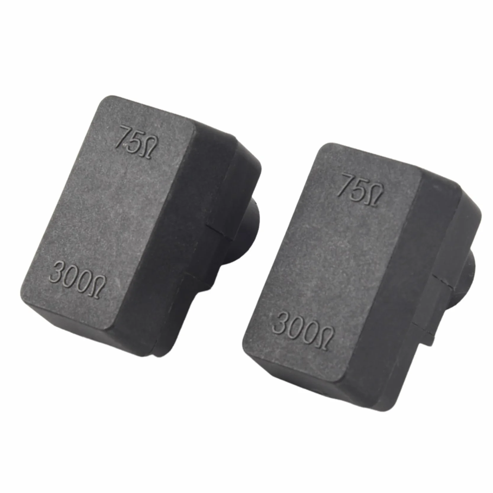 R 2 x Push-On adaptacja anteny transformator 300/75 omów TV F adapter koncentryczny
