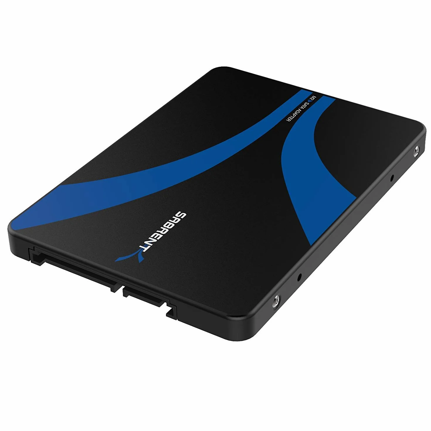 SABRENT Adapter obudowy M.2 SATA SSD na SATA 2.5, konwerter M.2 na SATA III aluminium obsługuje klucz B&M (nie obsługuje M.2 PCIe NVMe) (EC-M2SA)
