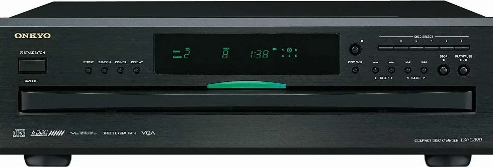 Onkyo DX-C390(S) 6-krotny odtwarzacz CD MP3 srebrny