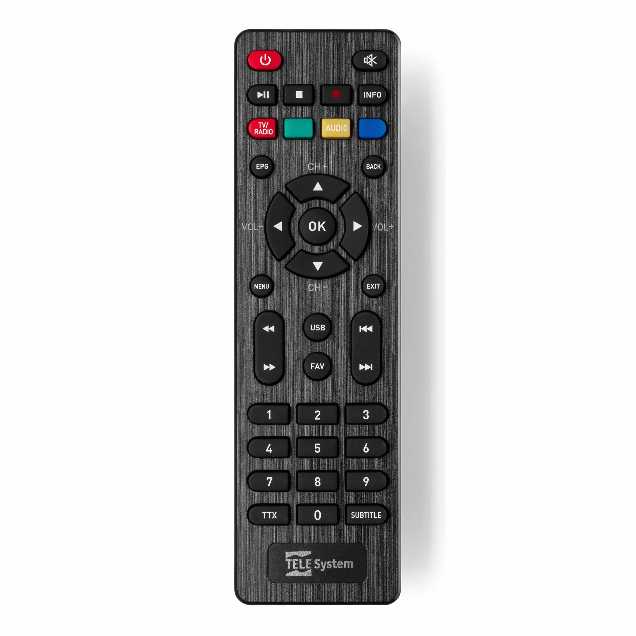 TELE System TS4020 Dekoder z podwójnym tunerem DVB-T/T2 i DVB-S/S2 HEVC HD HDR10 HLG. Dostęp do niekodowanej telewizji naziemnej i satelitarnej oraz radia.