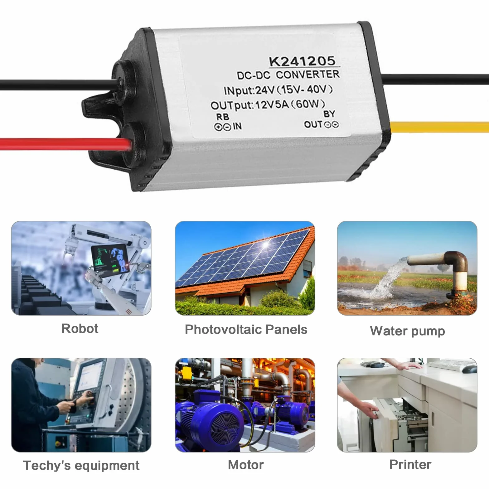BuyWeek Przetwornica DC-DC 24V na 12V Buck GYVRM-K241205