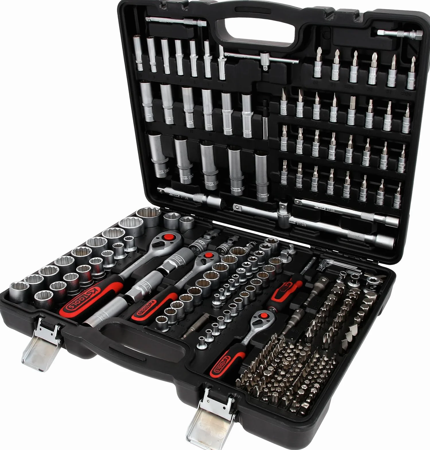 KS Tools 916.0255 1/4"+3/8"+1/2" zestaw kluczy nasadowych 12-kątny, 255-częściowy