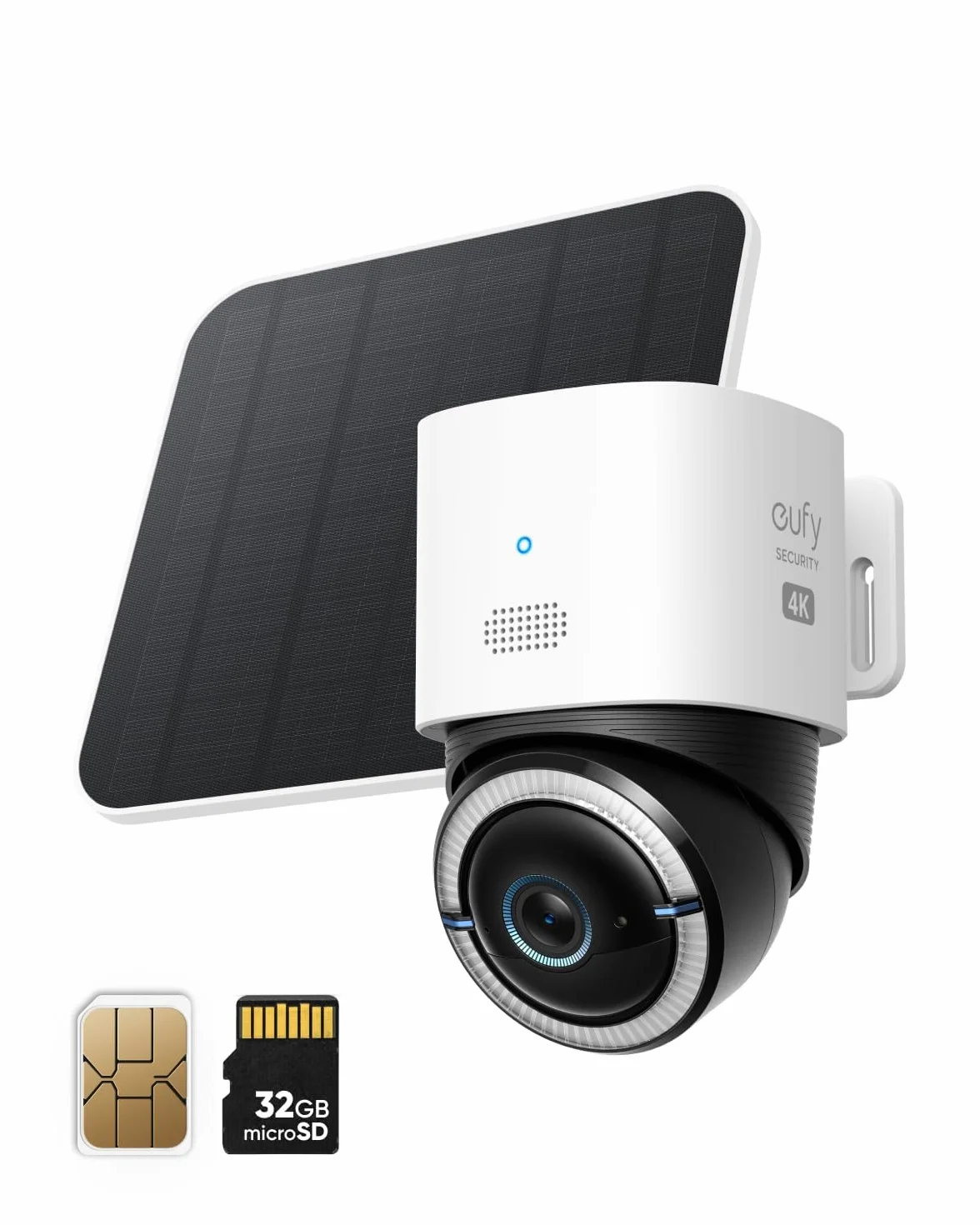 eufy 4G LTE kamera monitoringowa 4K UHD bezprzewodowa z panelem słonecznym śledzenie AI odnowiona