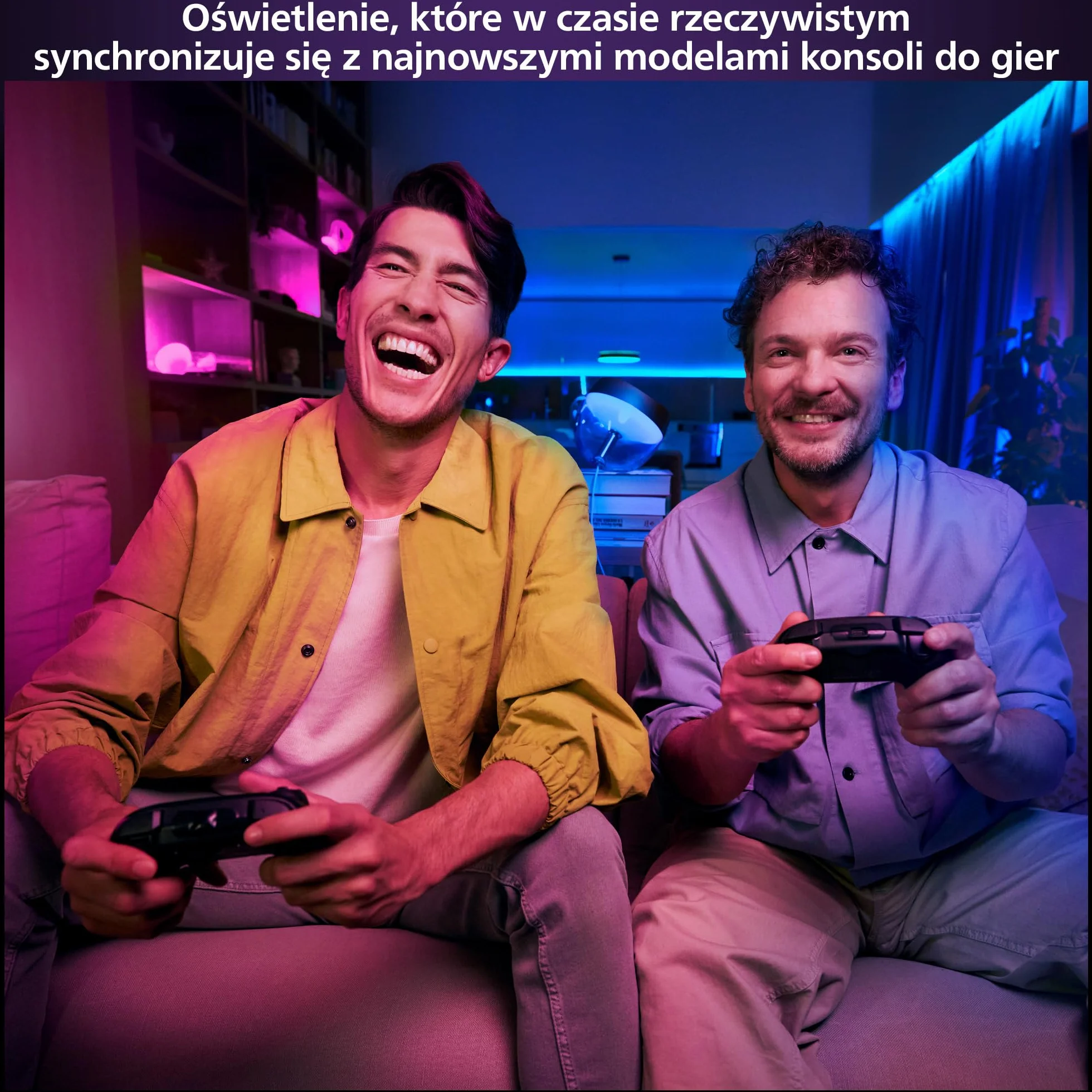 Philips Hue Play HDMI Sync Box 8K Bezprzewodowy Synchronizator Dolby Vision 10 Świateł