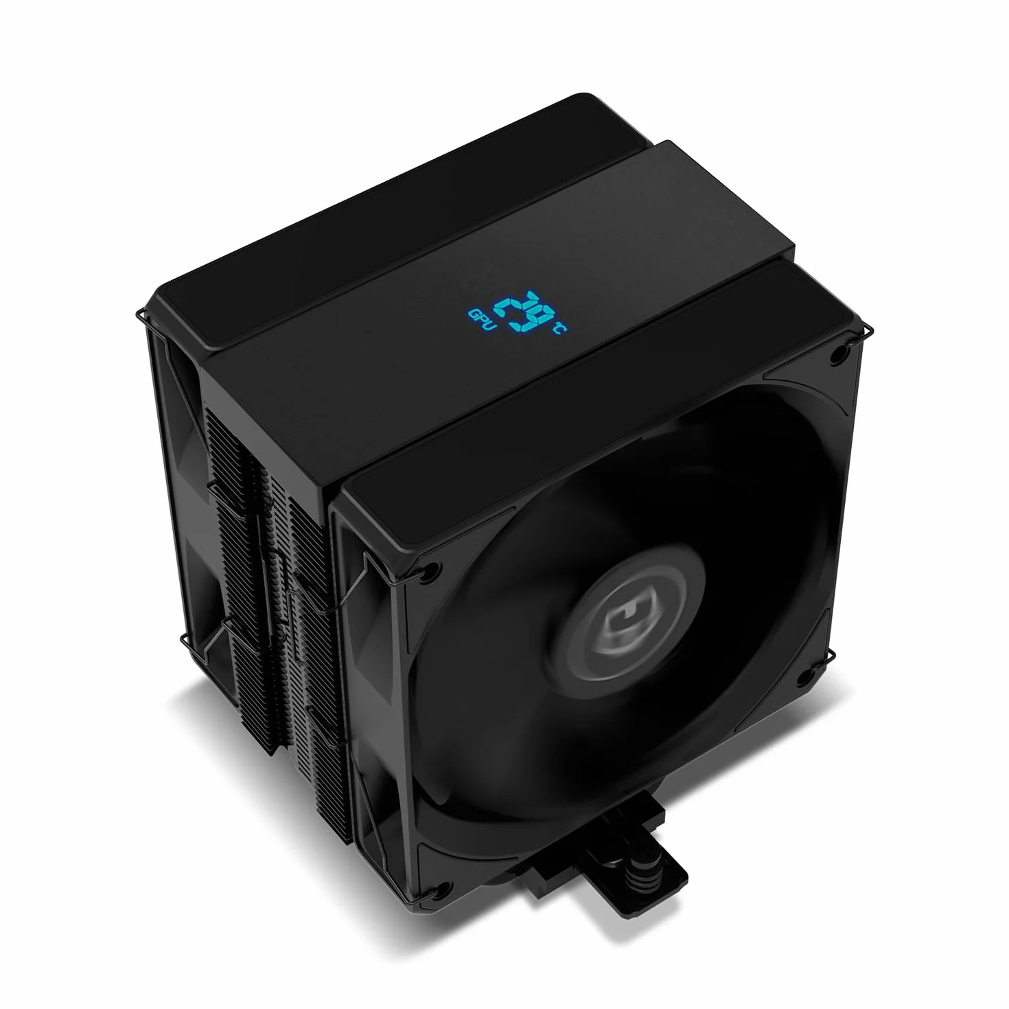 NOX XTREME PRODUCTS Hummer H-200 LCD - Chłodzenie CPU z Ekranem LCD, Podwójny Wentylator 120mm, 6 Miedzianych Heatpipe, TDP 240W, PWM, Kompatybilne z Intel LGA 1700 i AMD AM5, Czarny