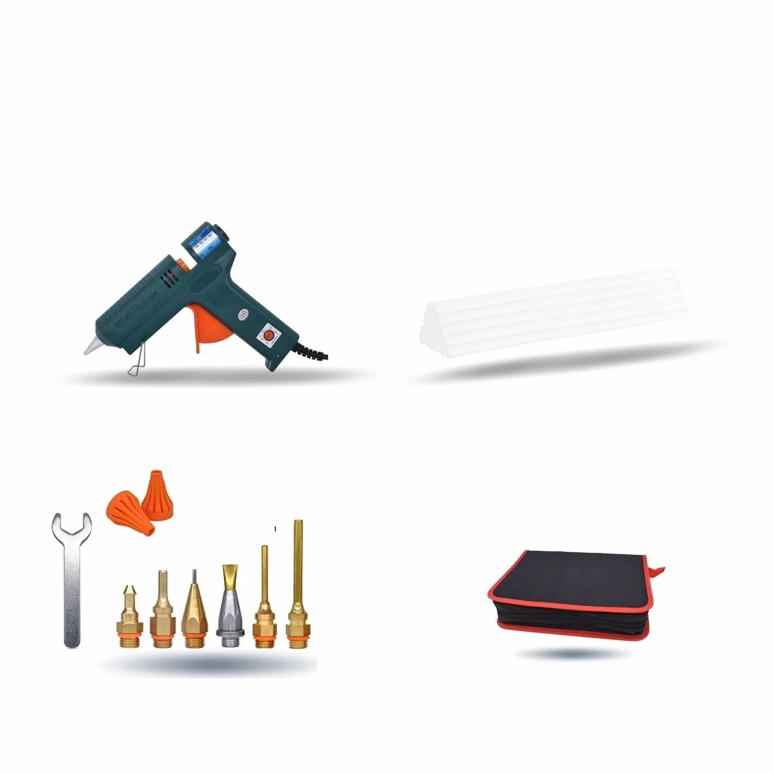 Pistolet Do Klejenia Na Gorąco Szczelna Miedziana Dysza Regulacja Temperatury Narzędzie Do Naprawy Procesu Funkcja Automatycznej Regulacji Napięcia(SET-D)