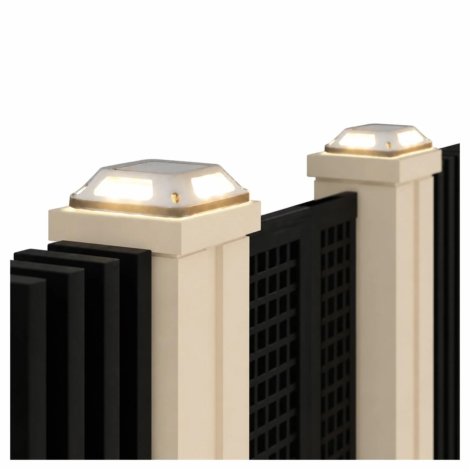 Lampy Solarne Naziemne, 4 Szt. Słoneczne Światła Dokowe 8 Diod LED Oświetlenie Podjazdu Na Zewnątrz do ścieżki tarasowej(Warm Light)