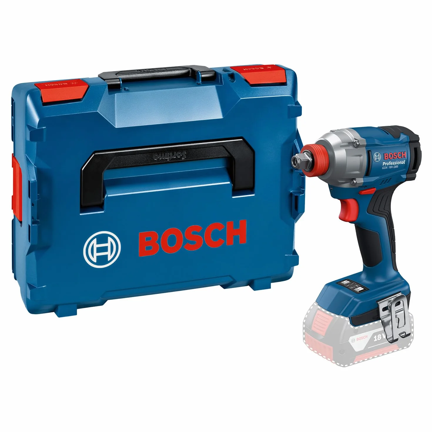Bosch Professional 18 V firmy Bosch: akumulatorowa wkrętarka udarowa GDX 18V-285 (walizka L-BOXX)
