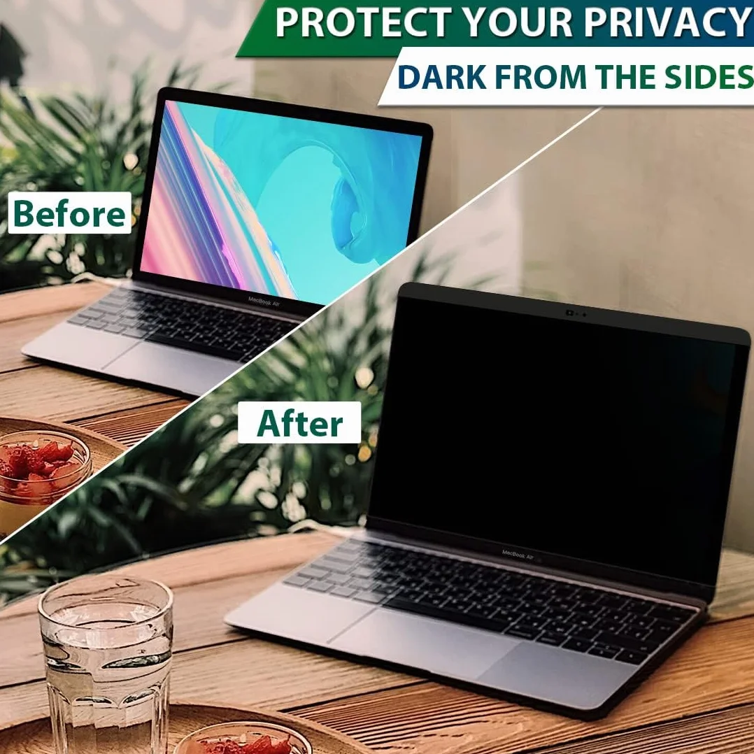 STARY Ekran prywatności Macbook Pro 33 cali, magnetyczny, zdejmowany, przeciwodblaskowy ekran prywatności Macbooka Pro 13-calowy układ M1/M2 (2016-2022) i Macbook Air 13" (2018-2021) z osłoną aparatu