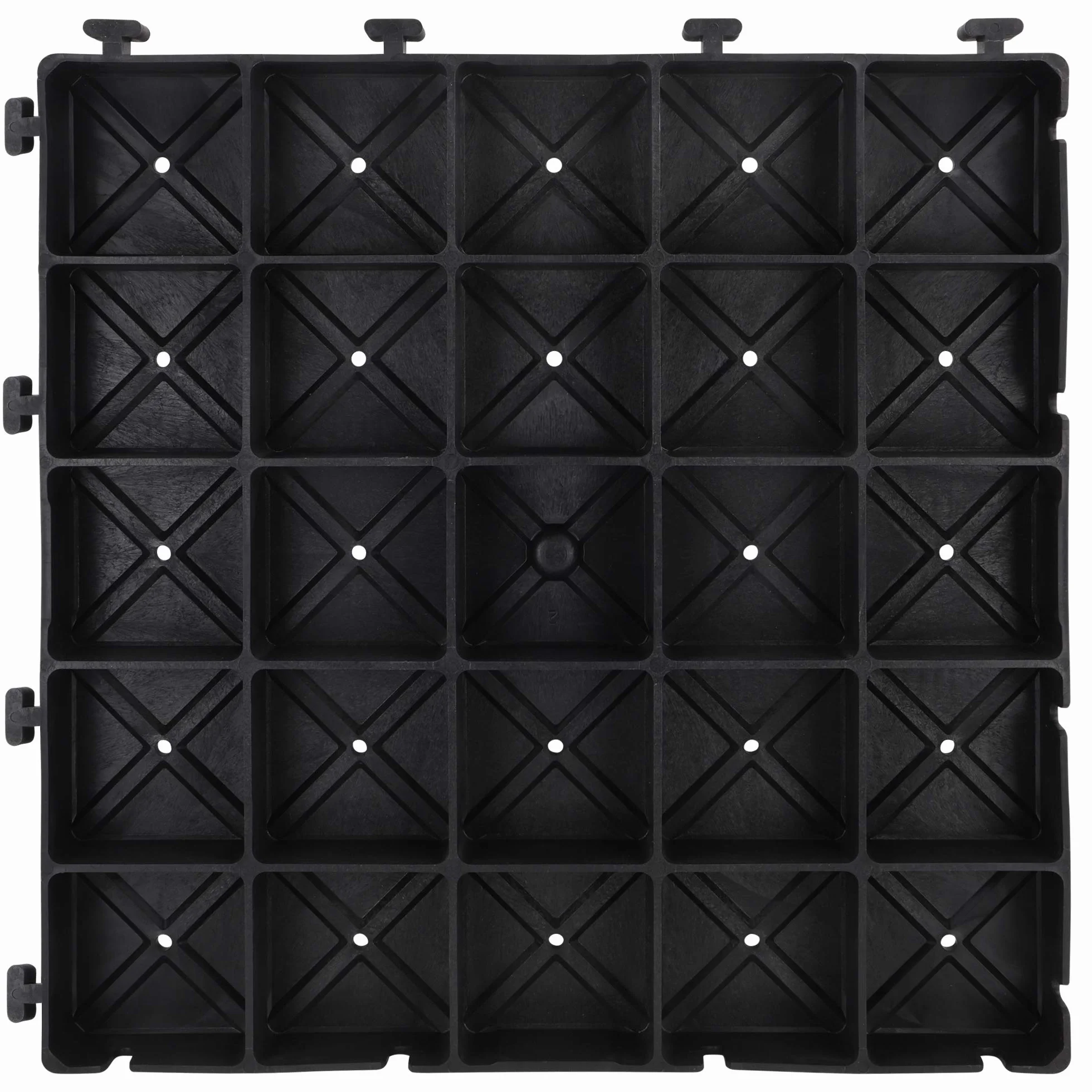 Easy Floor Podłoże do namiotu, płyty podłogowe z tworzywa sztucznego, 50 x 50 x 5 cm, 4 szt. (1 m²)