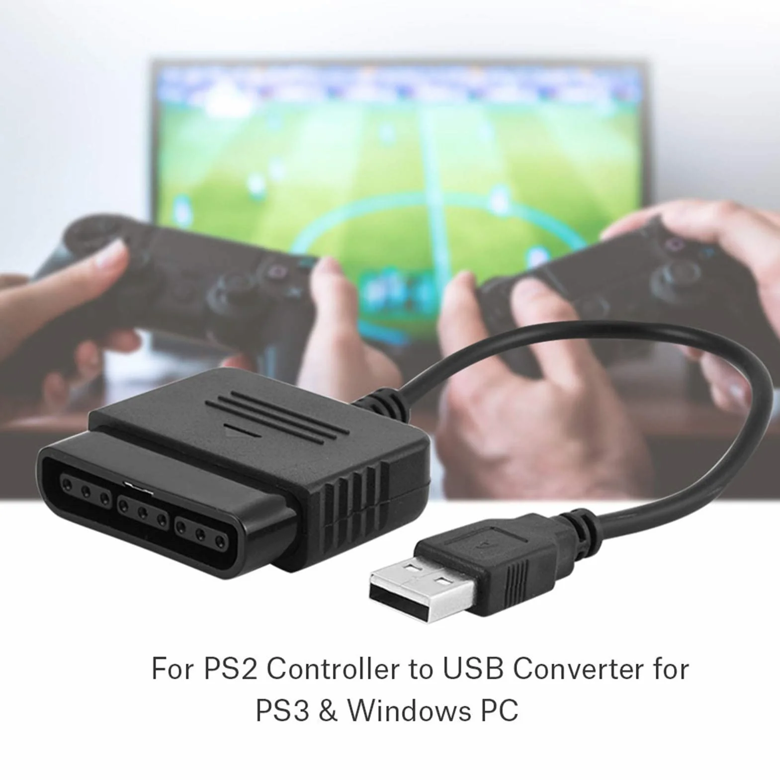 Topiky Adapter USB Game do PC i konsoli z 2 trybami analogowymi/cyfrowymi