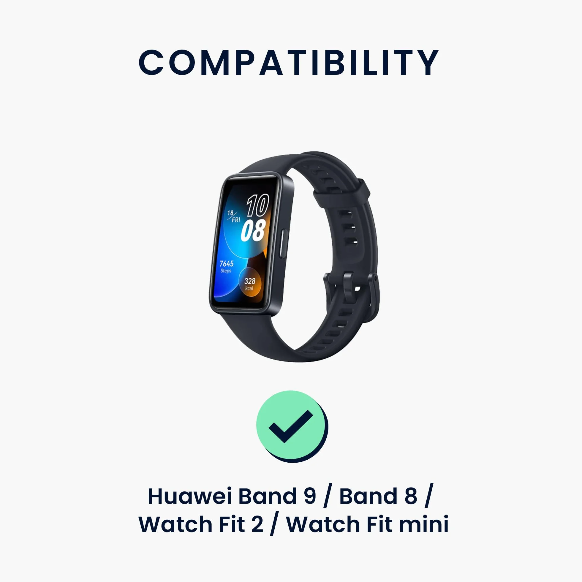 kwmobile Ładowarka kompatybilna z Huawei Band 9 / Band 8 / Watch Fit 2 / Watch Fit mini - kabel USB-C do ładowania smartwatcha - czarna