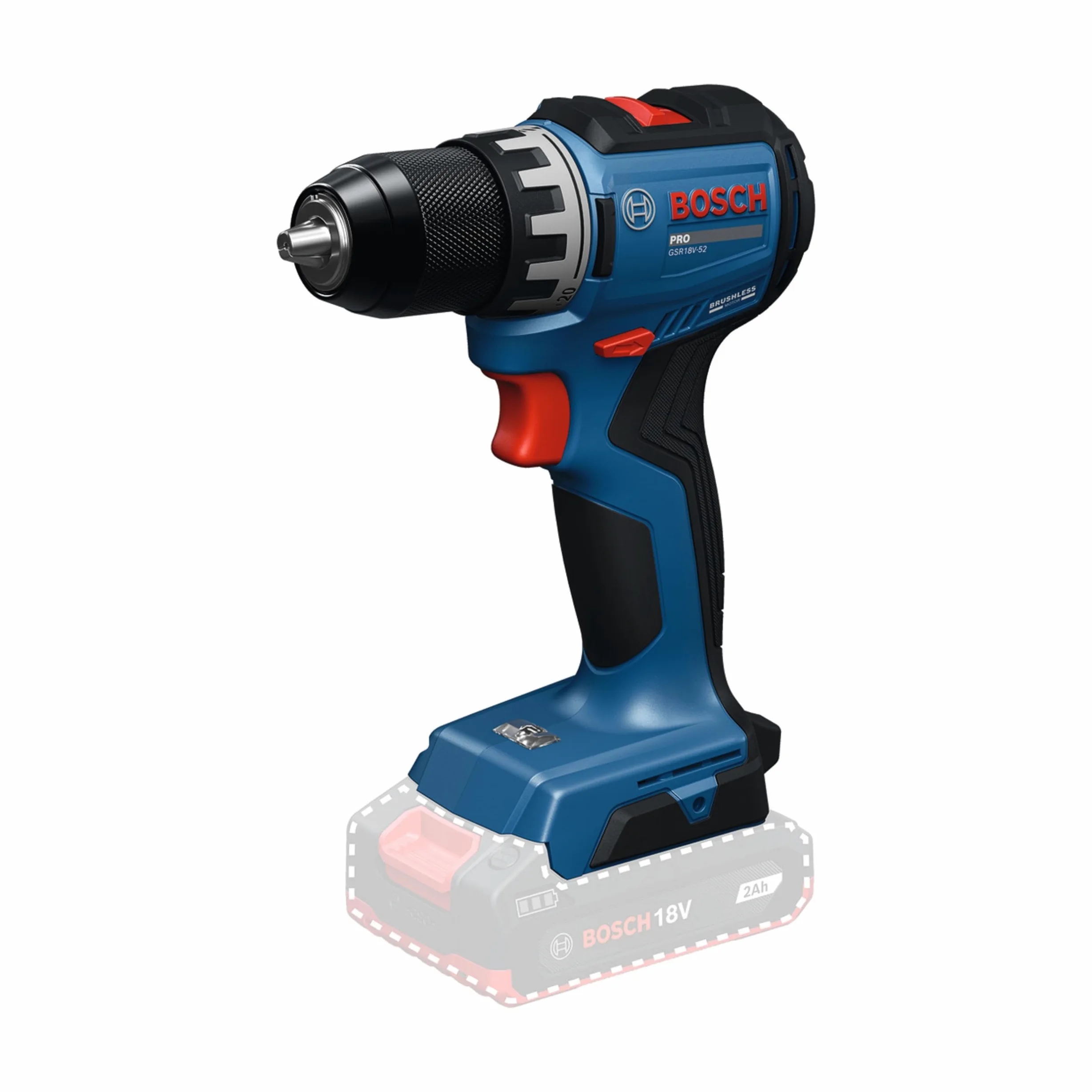 Bosch PRO 18V System Wiertarko-wkrętarka akumulatorowa GSR18V-52