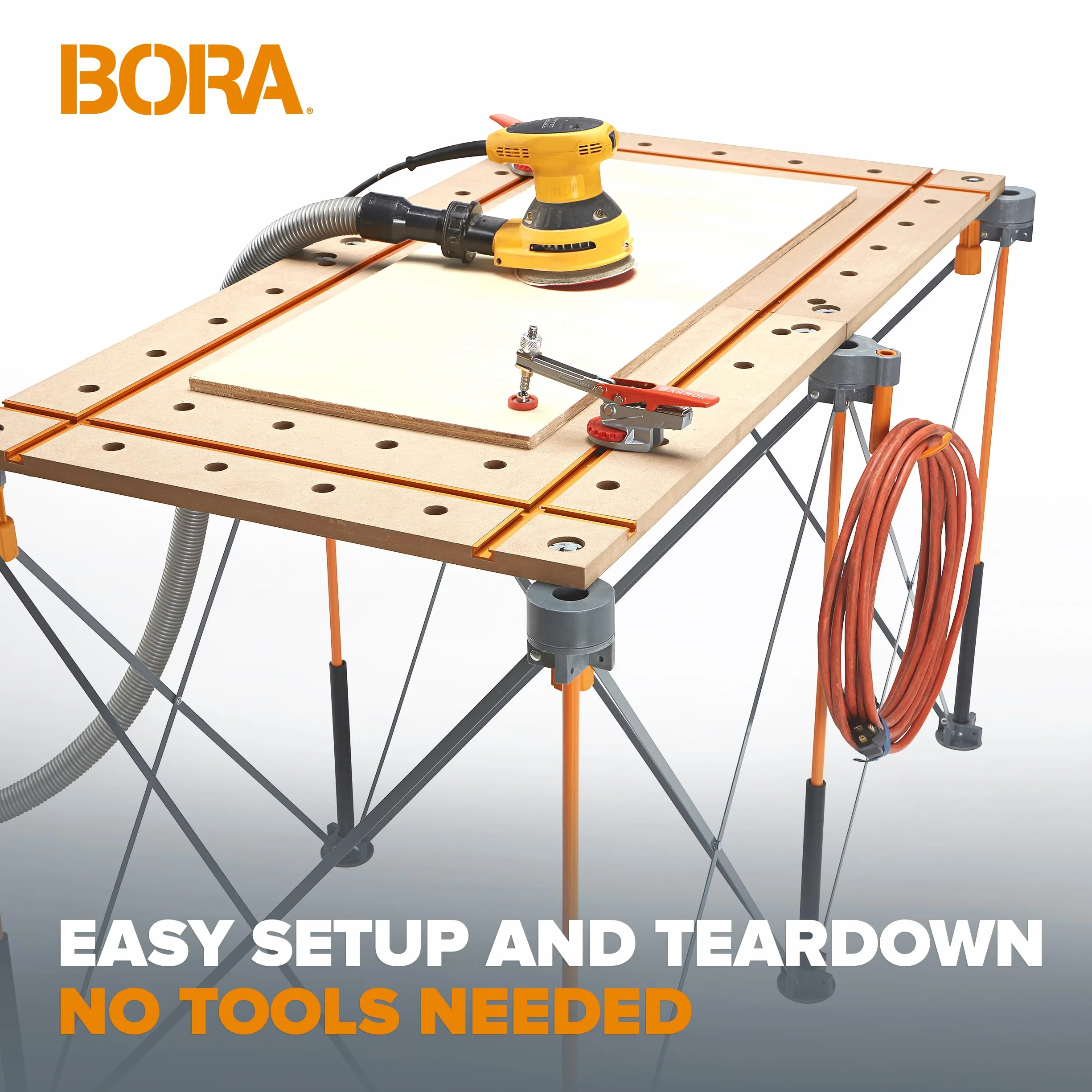 BORA Centipede 0,6 x 1,2 m T-Track Blat - otwory dla psów 20 mm