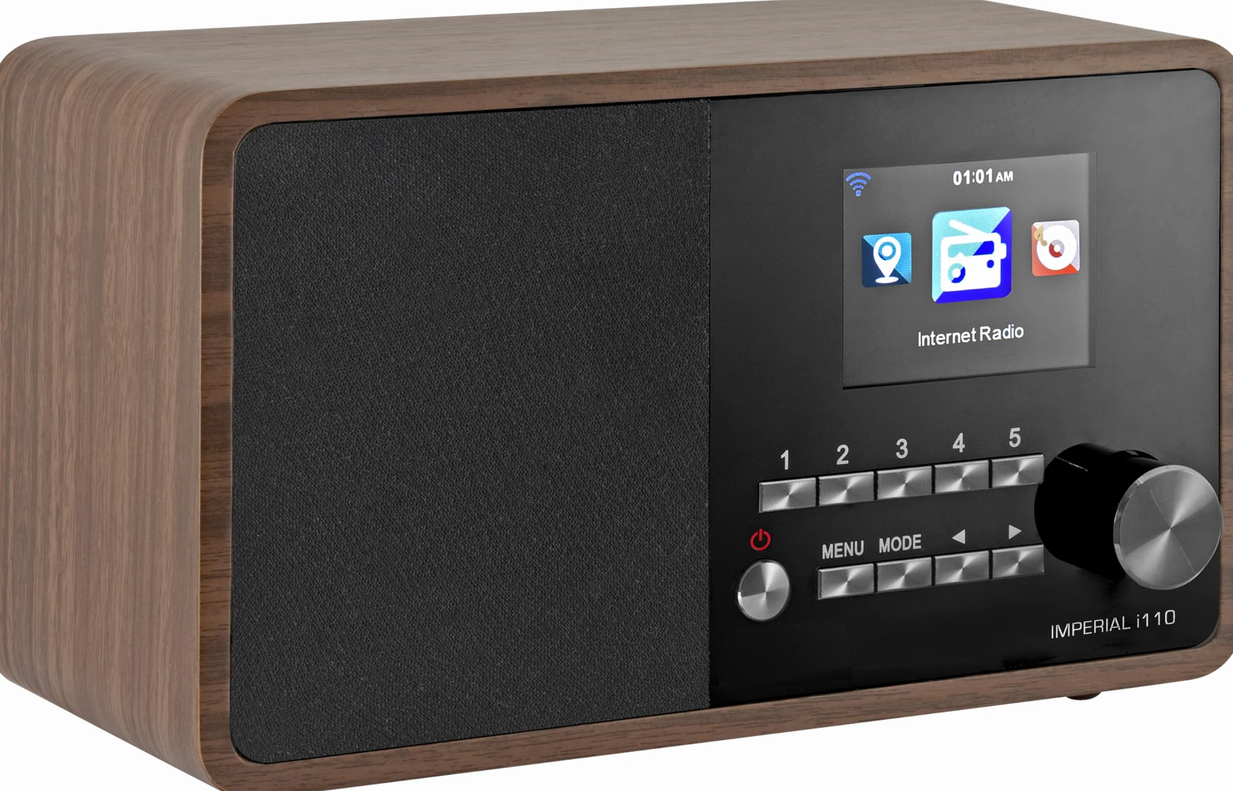 Imperial i110 radio internetowe kolorowy wyświetlacz TFT Wi-Fi brązowe