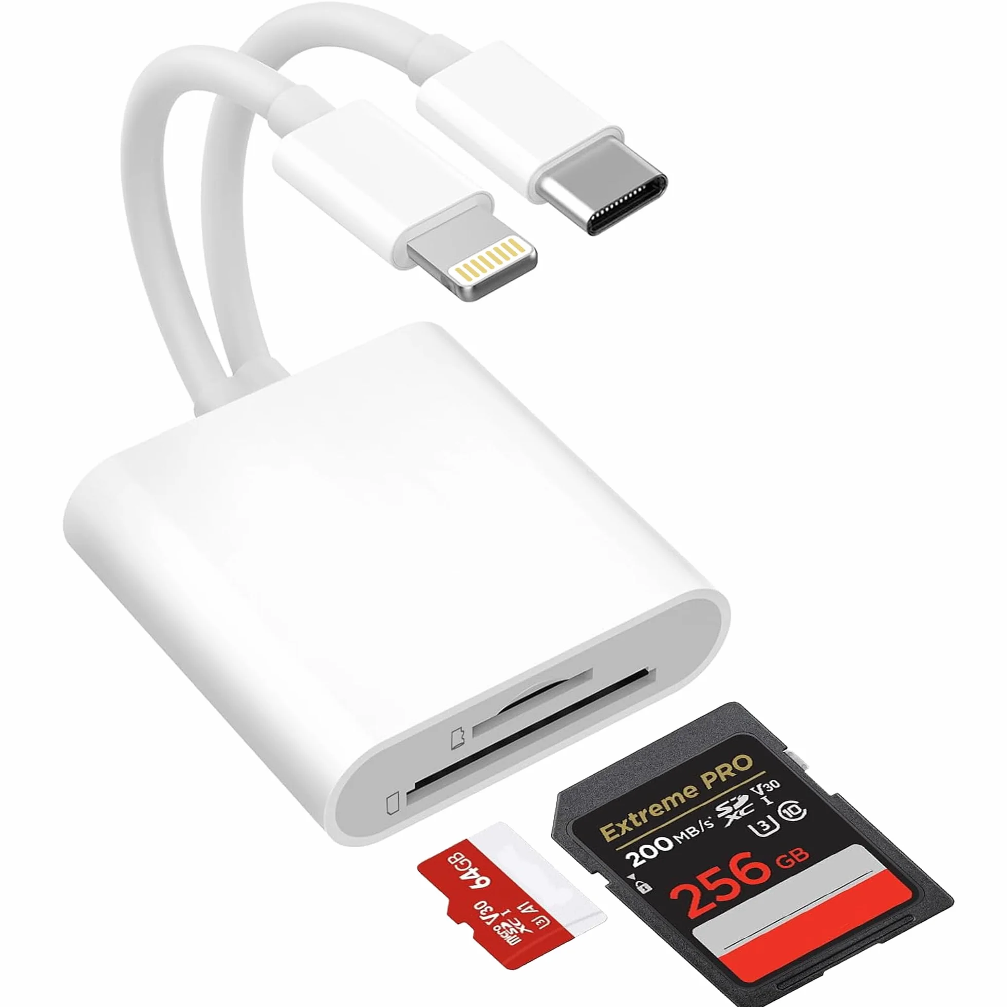 Czytnik kart SD USB C Lightning MicroSD SD OTG do iPhone iPad Android aparatu