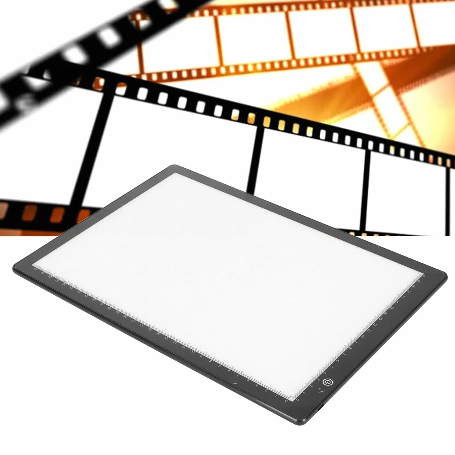 Ultracienka Podświetlana Przeglądarka Slajdów A4 LED, 3 Tryby Jasności, USB, Skaner Slajdów do Negatywów Filmowych