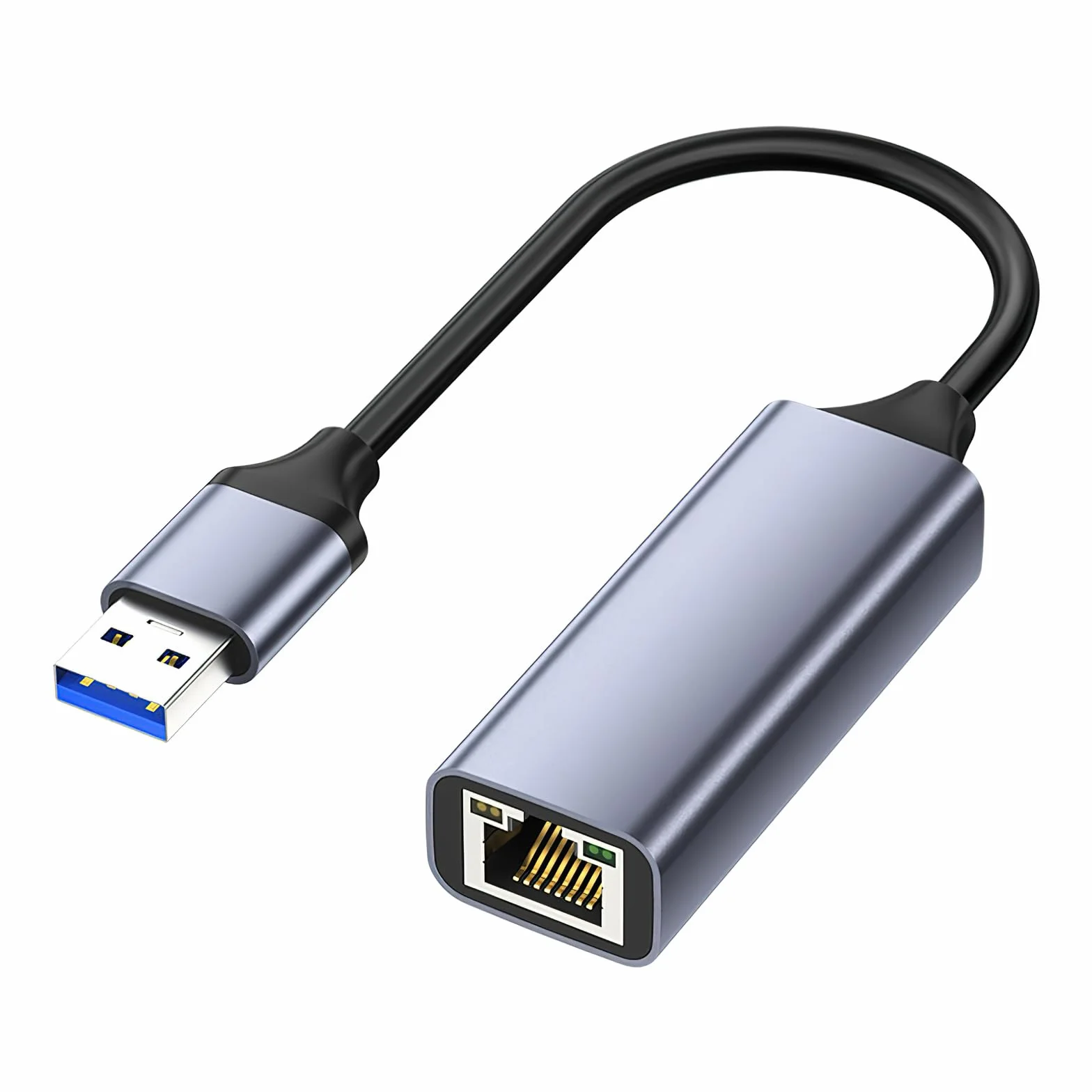 HENGBIRD Adapter USB LAN 2.0 Ethernet 1000 Mbps, USB na RJ45 Gigabit Ethernet LAN, kompatybilny z Surface, MacBook, laptopem, komputerem PC