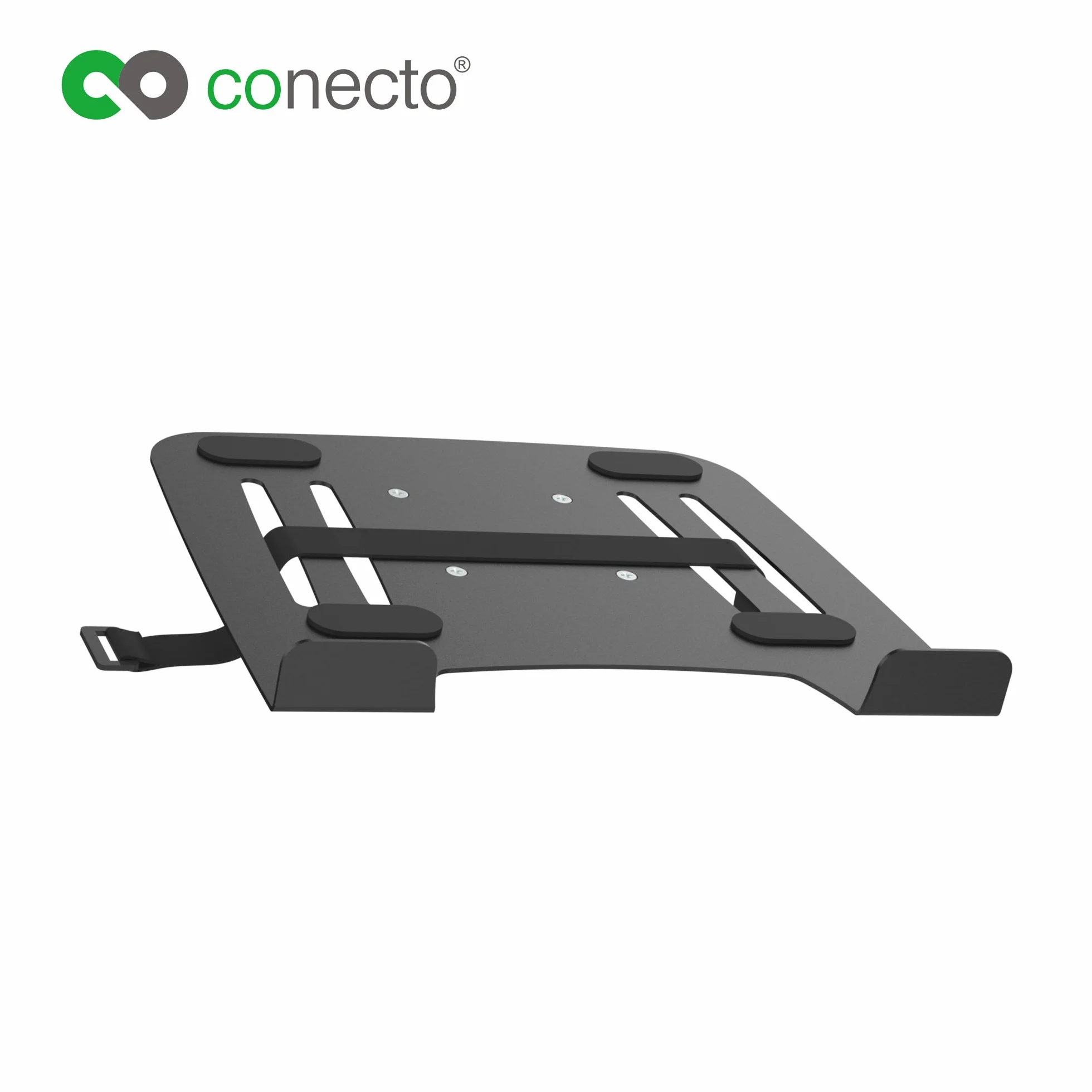 conecto, Uchwyt na notebooka do stojaka na monitor, VESA 75x75 do 100x100, nośność: 9,0 kg, czarny, SA-CC50313-V2