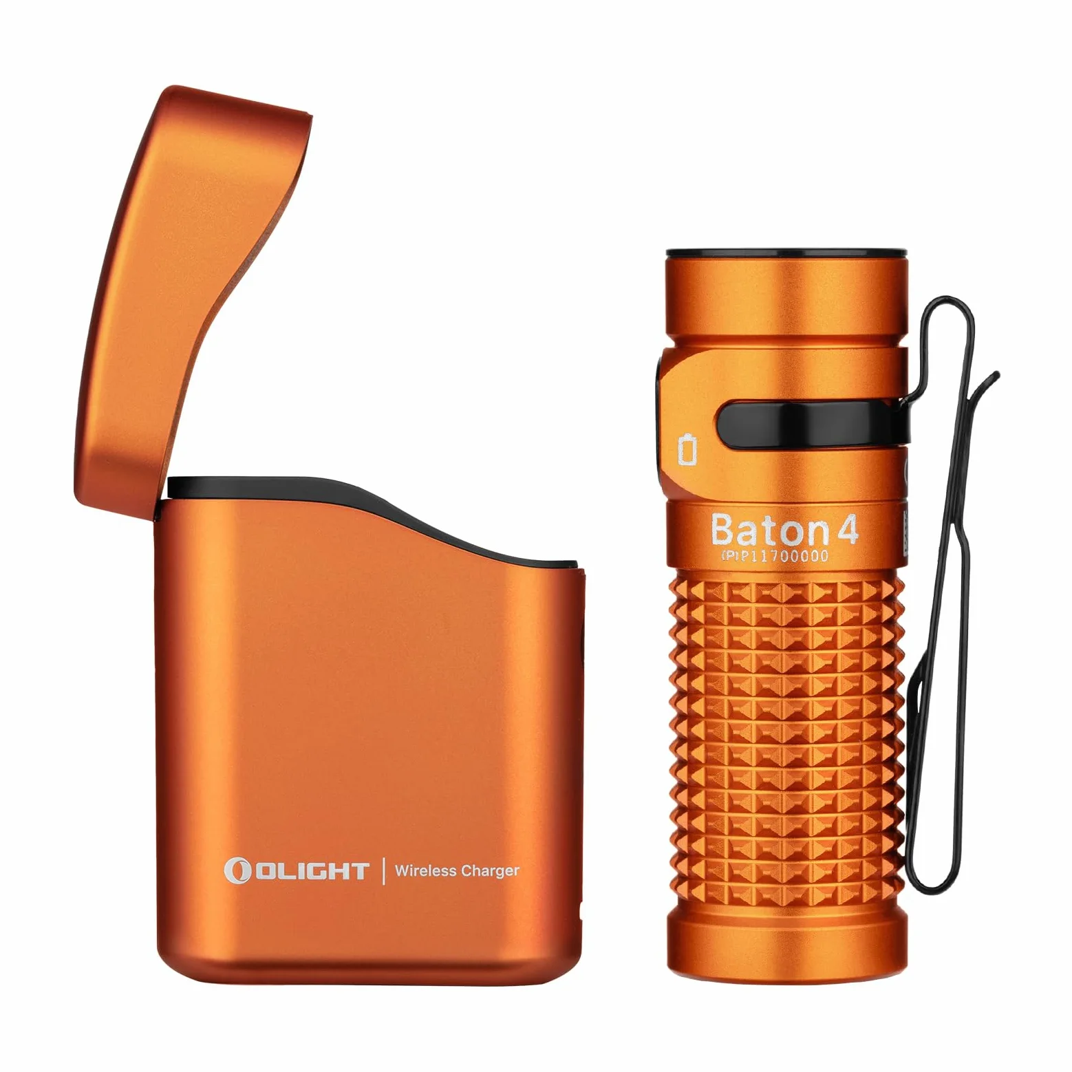 OLIGHT Baton 4 Mini latarka LED z możliwością ładowania i ściemniania, lampa ręczna o czasie działania do 190 dni, zasięg światła 1300 lm 170 m, super jasna mała latarka do codziennego użytku, IPX8