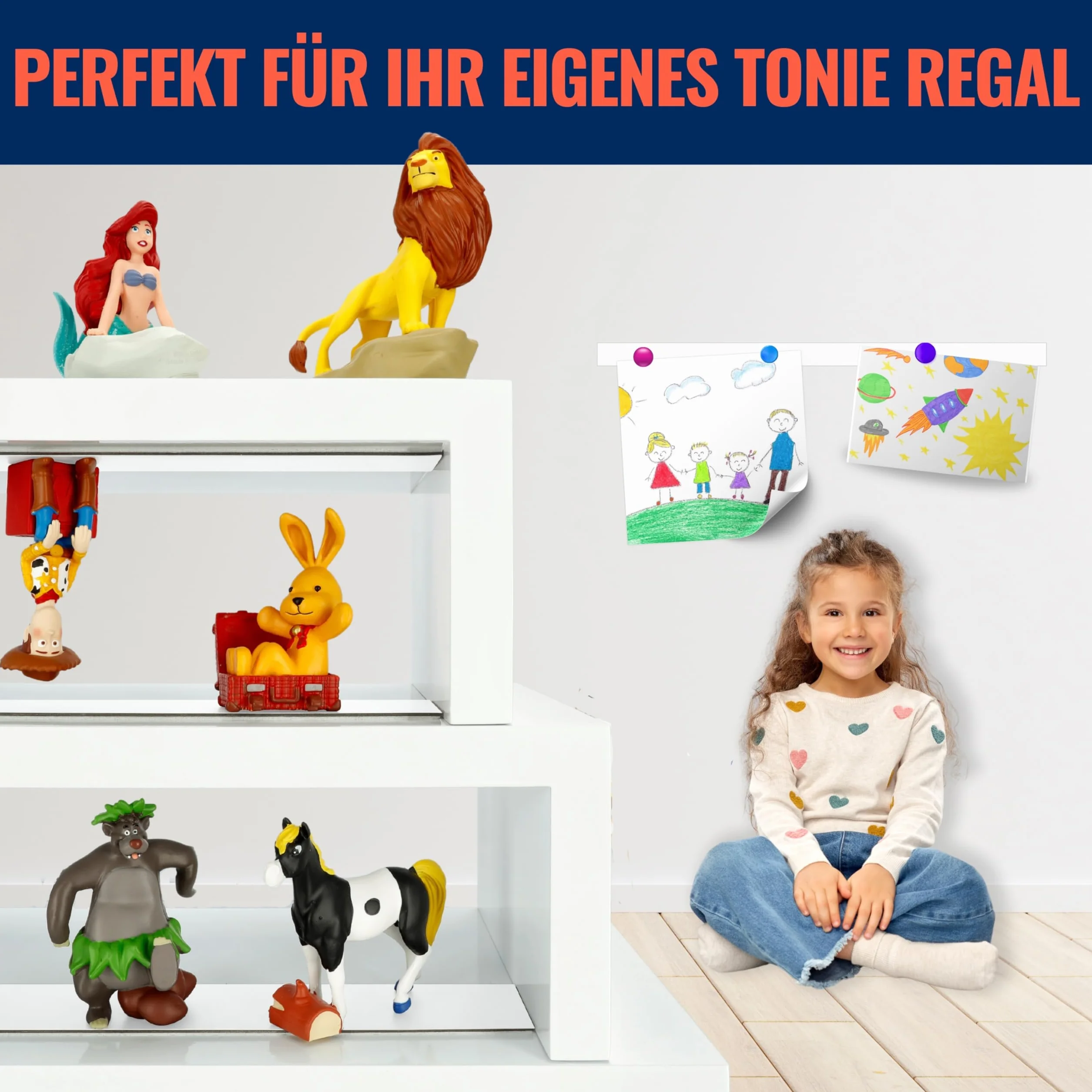 REORDA Metalowa taśma samoprzylepna, biała – (bardzo mocna), idealna do figurek i regałów Tonies® – taśma magnetyczna do magnesów, taśma żelazna (3 m)