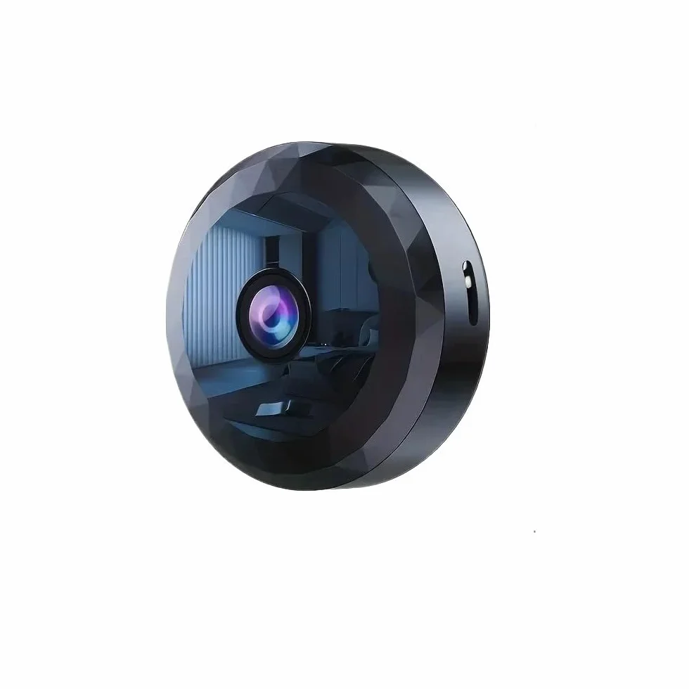 Mini kamera bezpieczeństwa WiFi 1080p HD bezprzewodowy nadzór wewnętrzny z noktowizorem wykrywanie ruchu sterowanie aplikacją mobilną czarna