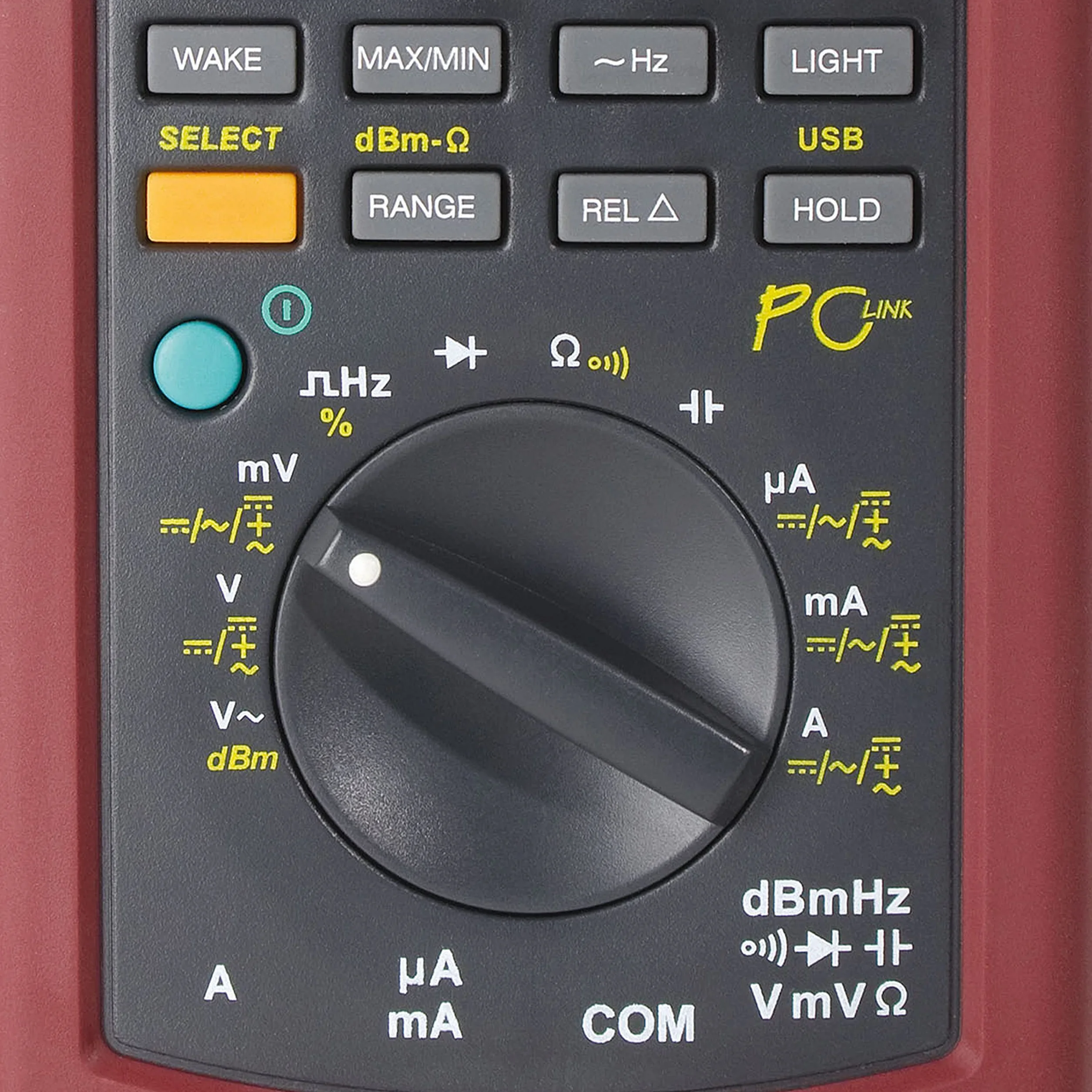 Multimetr cyfrowy Testboy 312 z interfejsem USB (duży wyświetlacz LCD z wyświetlaczem słupkowym, oprogramowanie na płycie CD, pomiar napięcia do 1000 V AC/DC), czerwony/czarny