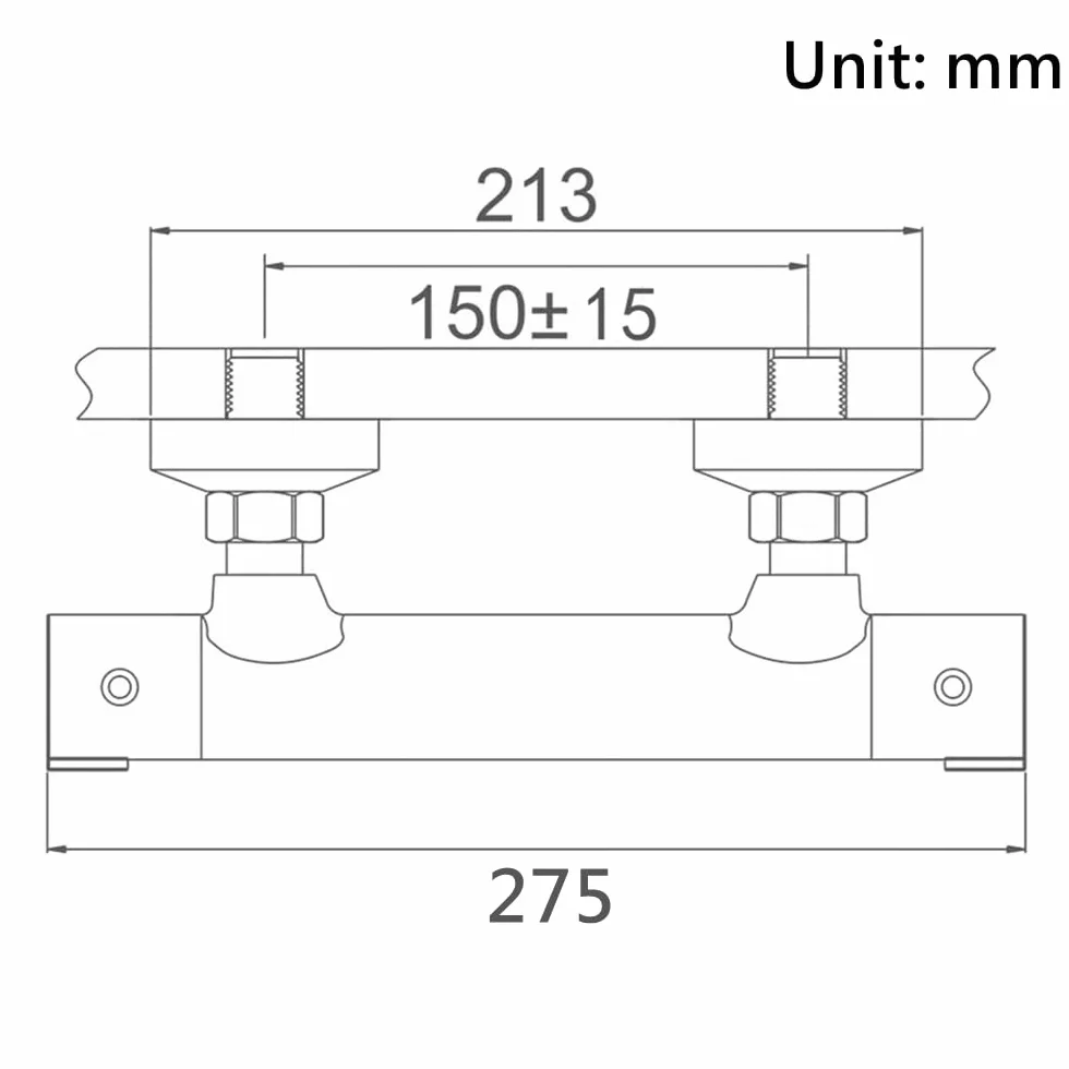 Termostat prysznicowy bateria mieszakowa 38℃ czarny termostat do wanny G 1/2" dwuodpływowa bateria prysznicowa mosiądz chromowany termostat armatura prysznicowa