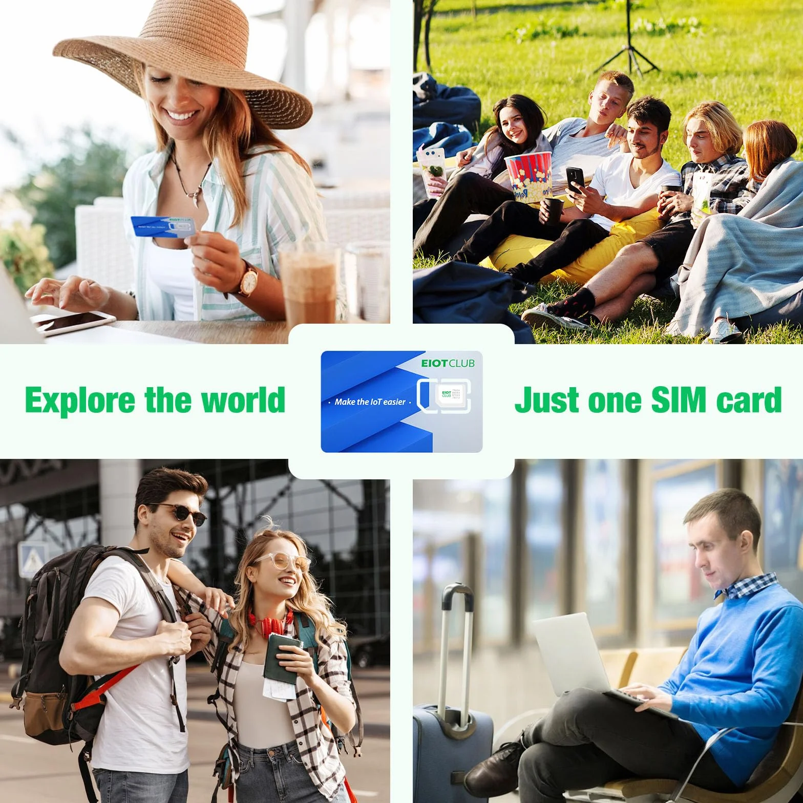 EIOTCLUB Dane podróżne SIM 2 GB 30 dni Turcja Australia Nowa Zelandia Europa Wschodnia USA 33 kraje europejskie 5G