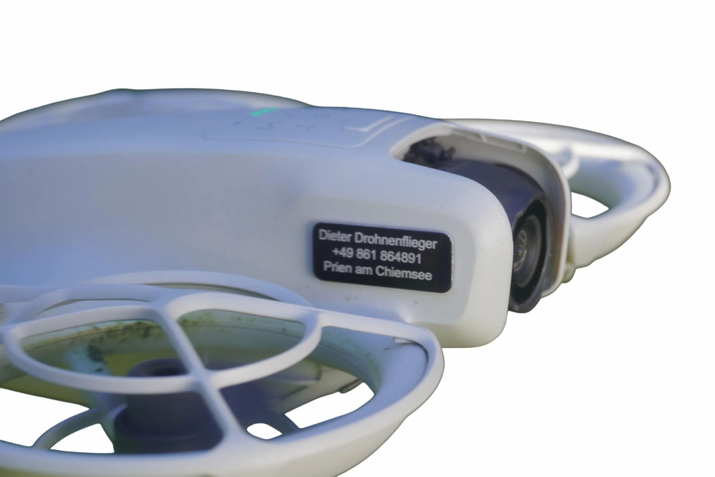 Tablica rejestracyjna dronów DJI - NEO, Mini i Mavic - zarejestrowana EASA - odznaka e-ID, numer operatora UAS, numer rejestracyjny, 20x8 mm, czarny; samoprzylepna