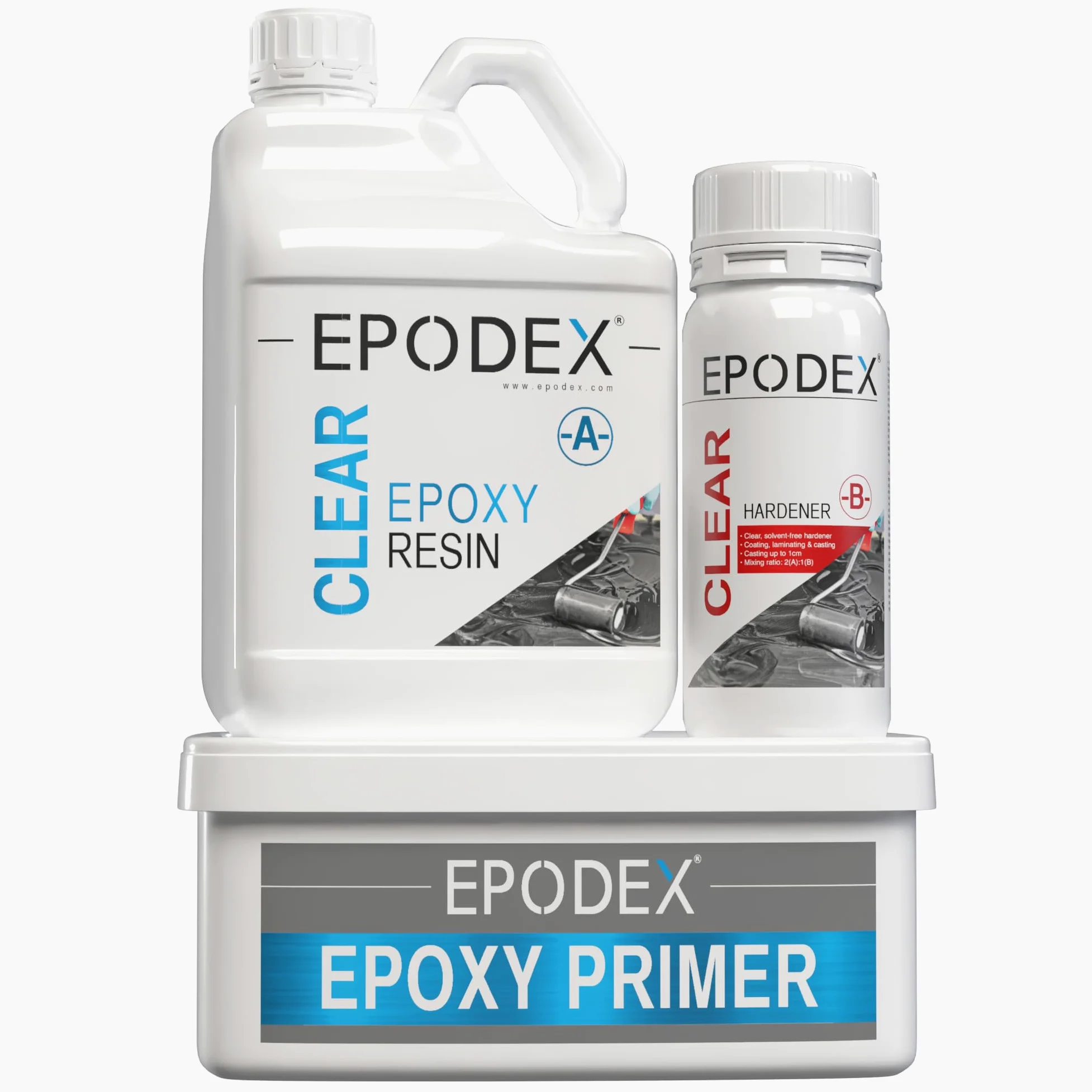 EPODEX Zestaw Żywicy Epoksydowej do Blatów i Powierzchni | Różne kolory i wzory | Do odlewów na betonie, wylewkach, drewnie i innych podłożach roboczych i dekoracyjnych