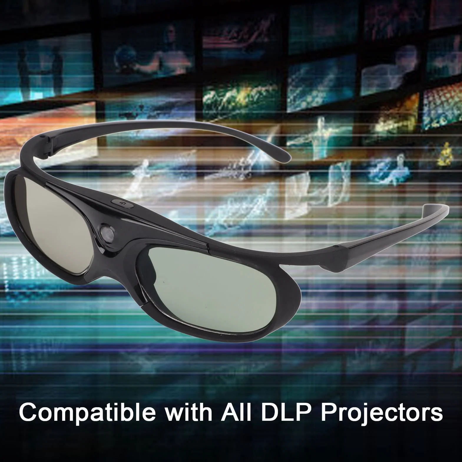 Okulary 3D DLP Link 144 Hz Aktywne z migawką Obiektyw LCD do Projektora 3D