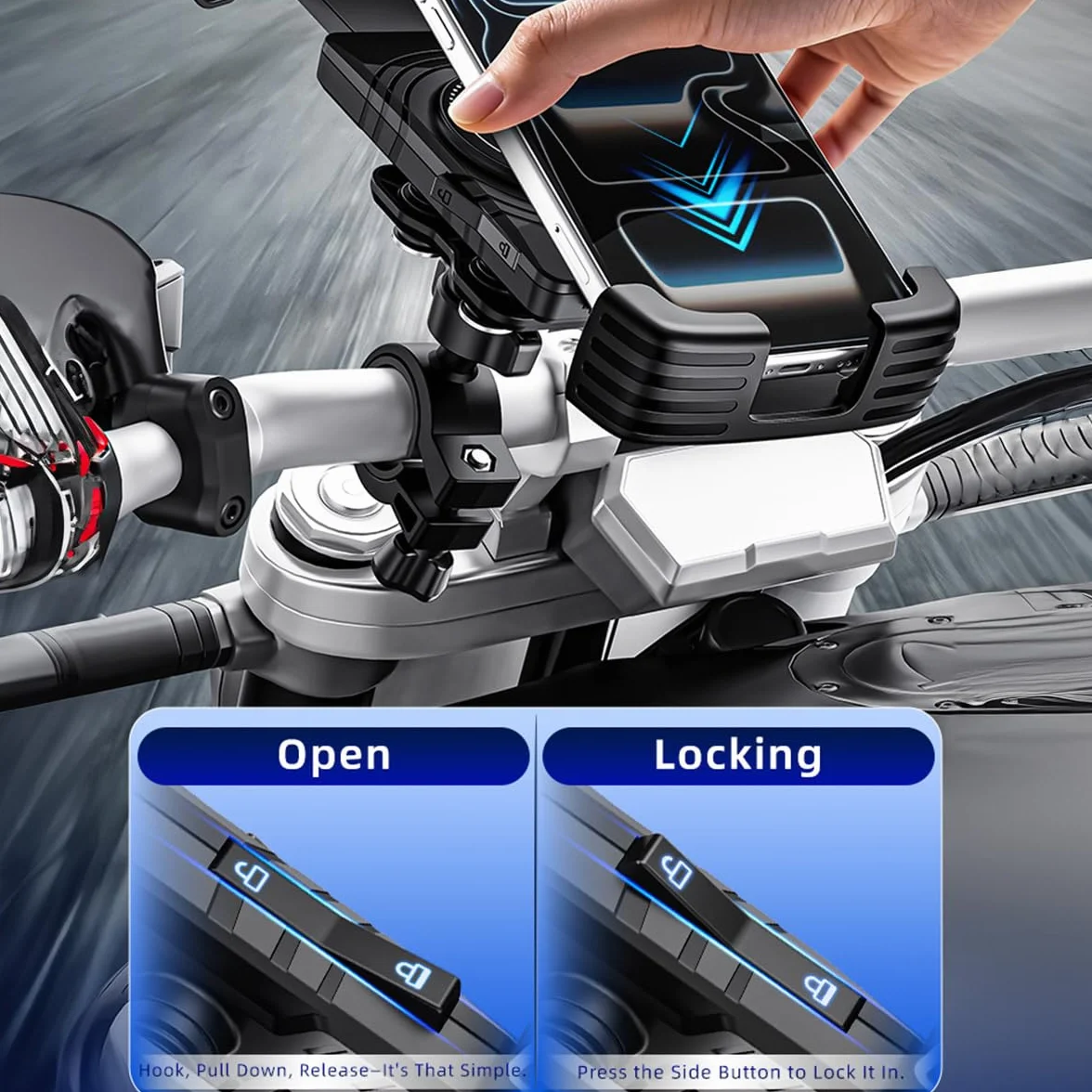 Uchwyt Rowerowy na Telefon VELO BV-04 Antywibracyjny Amortyzacja